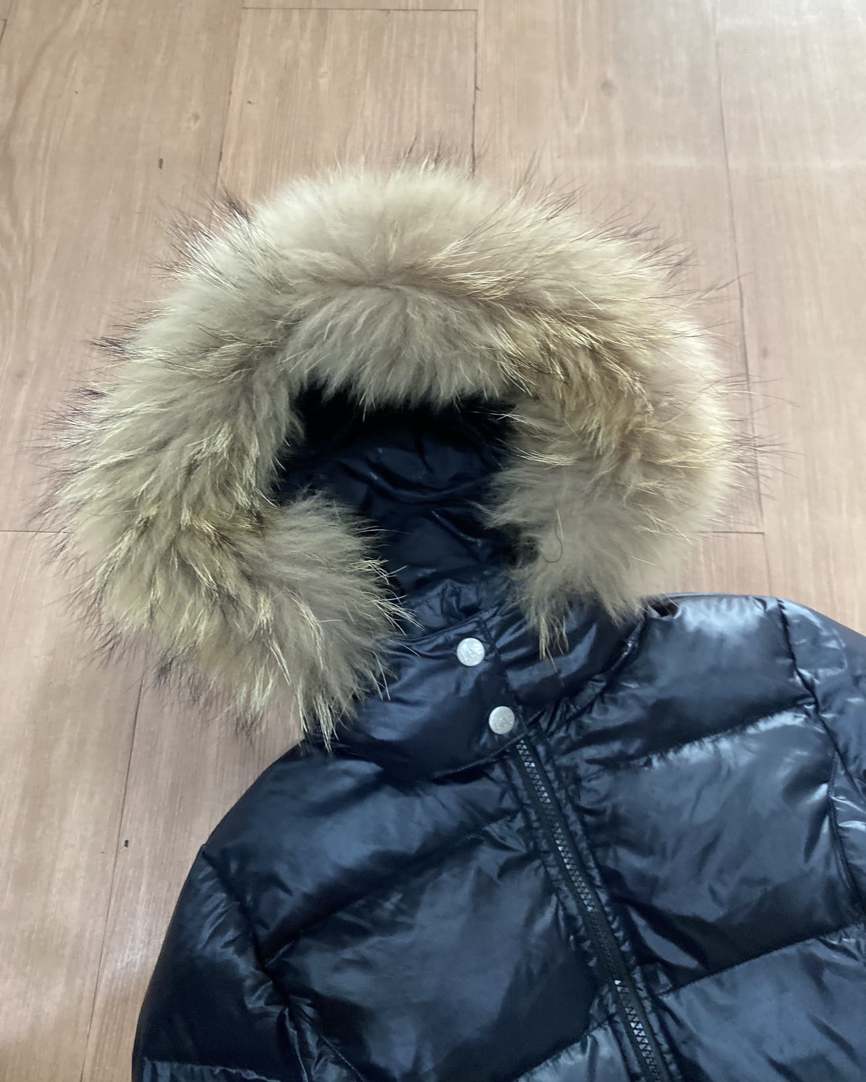 Le Grande Bleu (L.G.B.) Vintage Lee Down Puffer - Fur Vkei 2000s Vibes Size US S / EU 44-46 / 1 - 3 Thumbnail