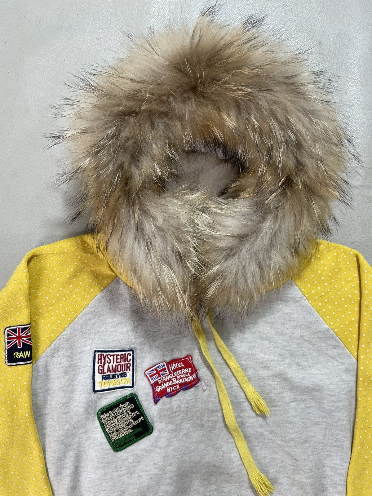 Le Grande Bleu (L.G.B.) Distressed Faux Fur Hoodie Size US S / EU 44-46 / 1 - 5 Thumbnail