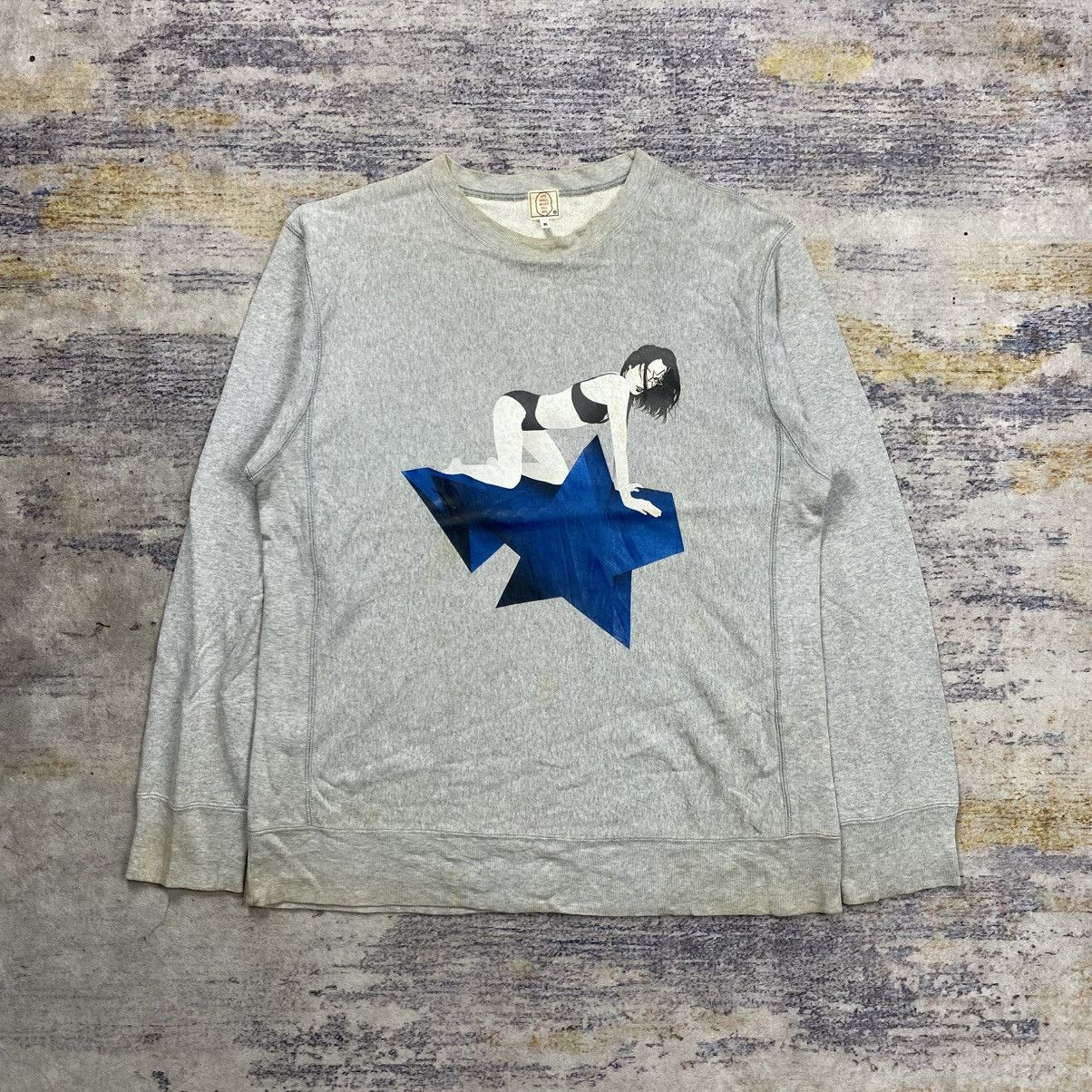 Vintage bape women star sweatshirt