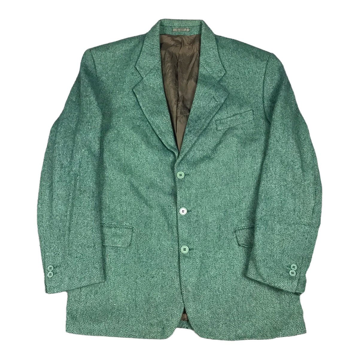 Yves Saint Laurent YVESSANINTLAURANT YSL WOOL GREEN BLAZER JACKET Size US M / EU 48-50 / 2 - 1 Thumbnail