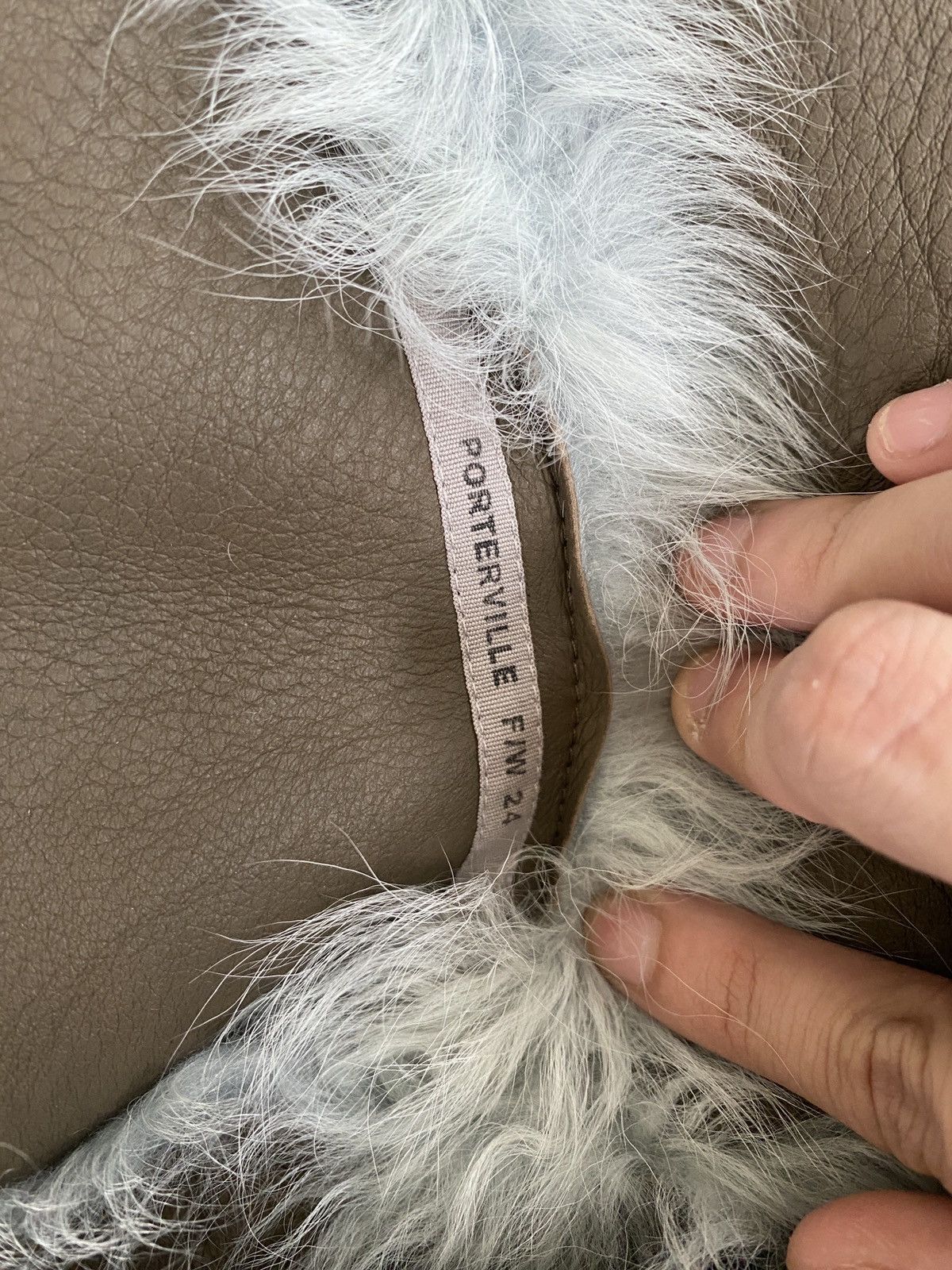 Rick Owens FW24 PORTERVILLE ALICE PARKA IN BLUE TOSCANA SHEARLING Size US M / EU 48-50 / 2 - 12 Thumbnail
