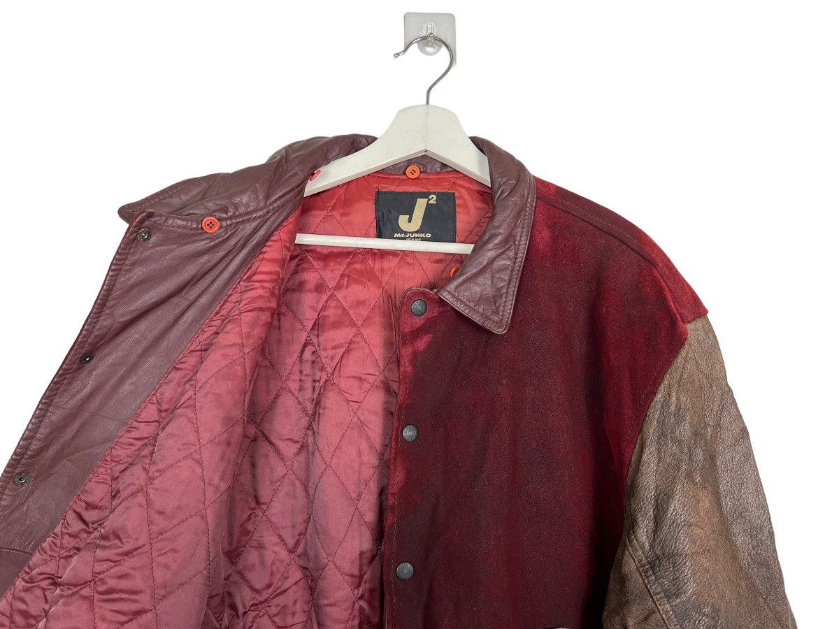 Japanese Brand 🔥 RARE VINTAGE MR.JUNKO LEATHER JACKET Size US L / EU 52-54 / 3 - 10 Thumbnail