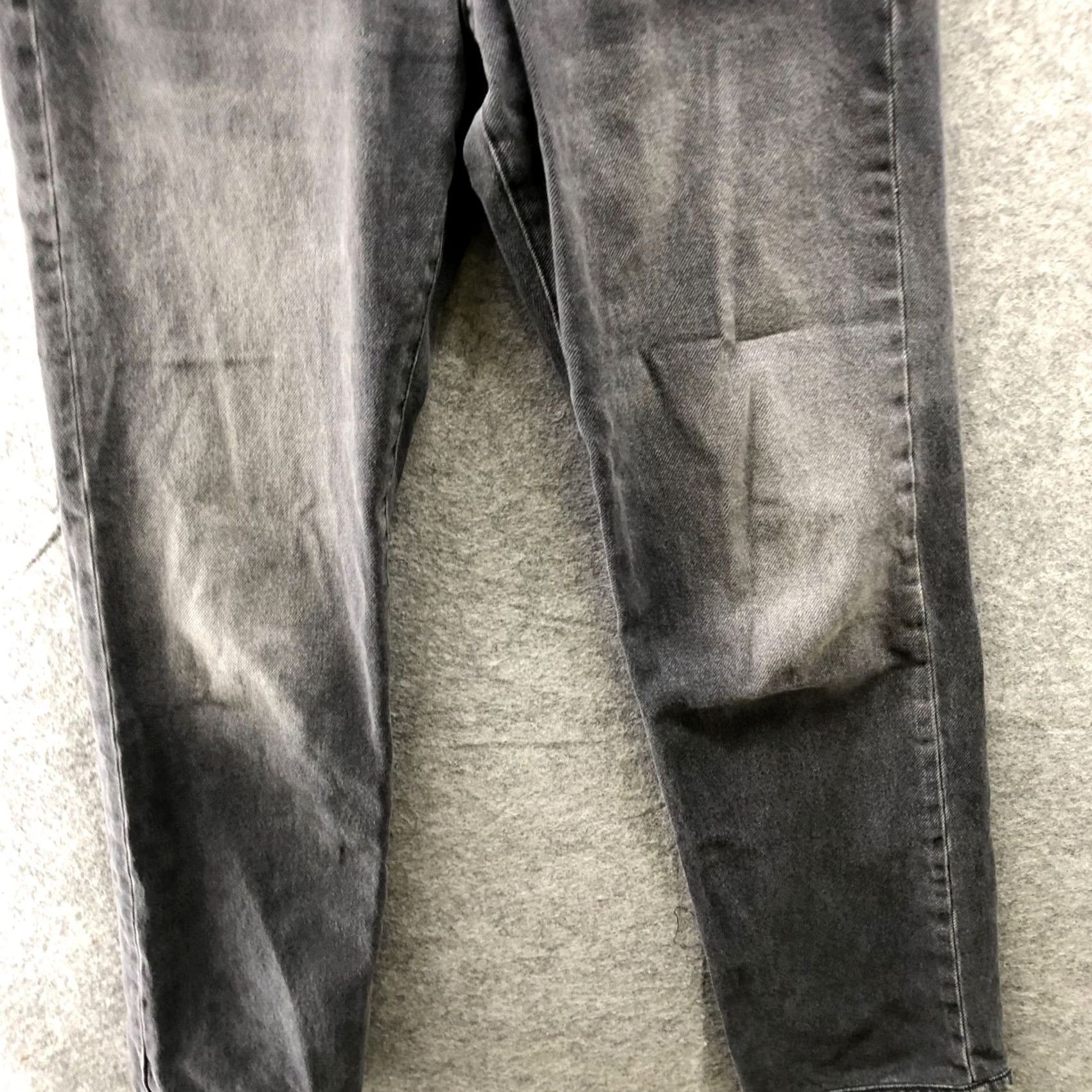 Zara Zara High Rise Straight Jeans Womens Size 2 Black Charcoal Wash Cotton Denim 5-Pocket Size 26" / US 2 / IT 38 - 4 Thumbnail