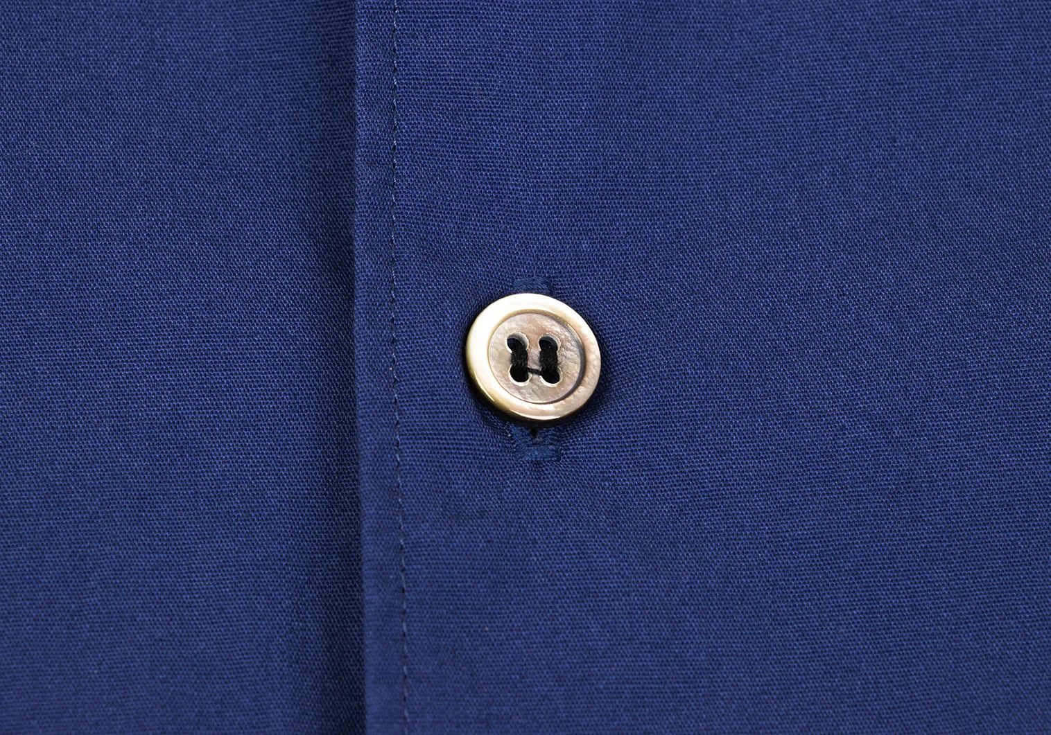 Comme des Garcons Homme Plus Cotton Regular Collar Long Sleeve Shirt Blue S Size US S / EU 44-46 / 1 - 4 Thumbnail