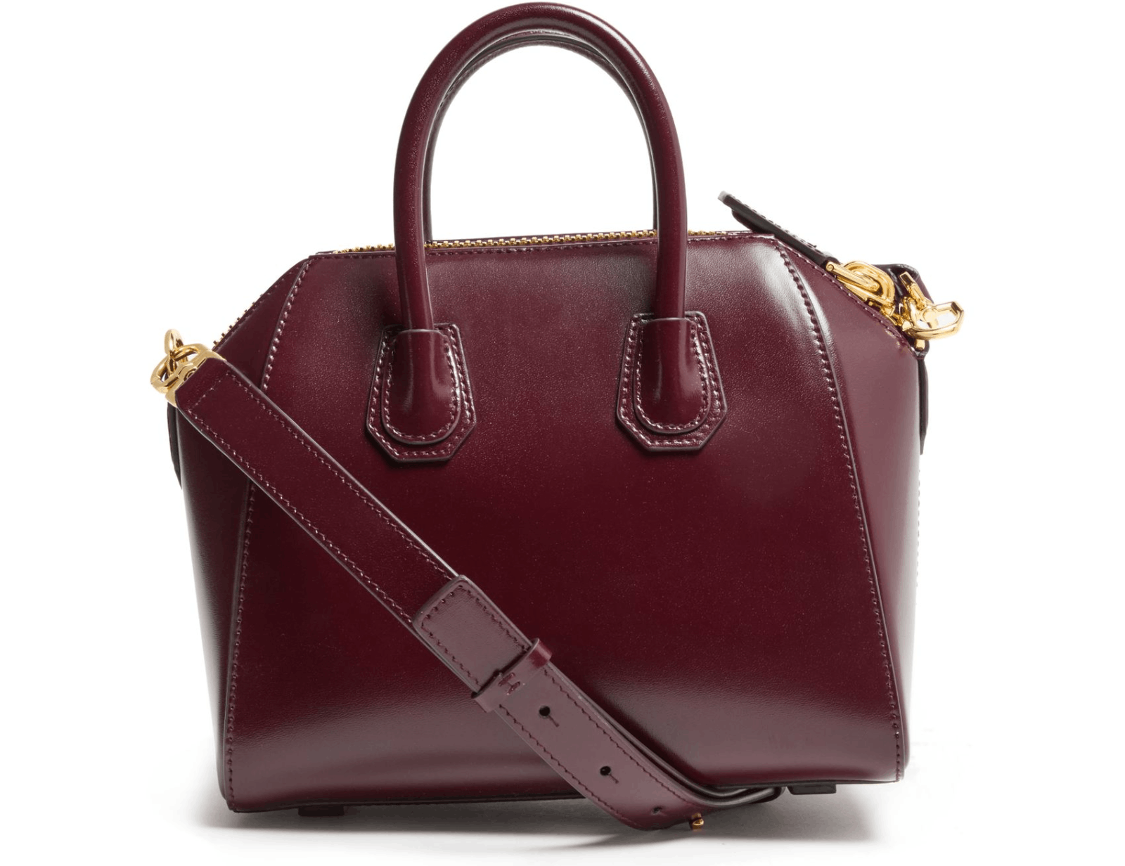 Givenchy GIVENCHY Antigona Mini Burgundy Leather Bag New Auth Size ONE SIZE - 3 Thumbnail