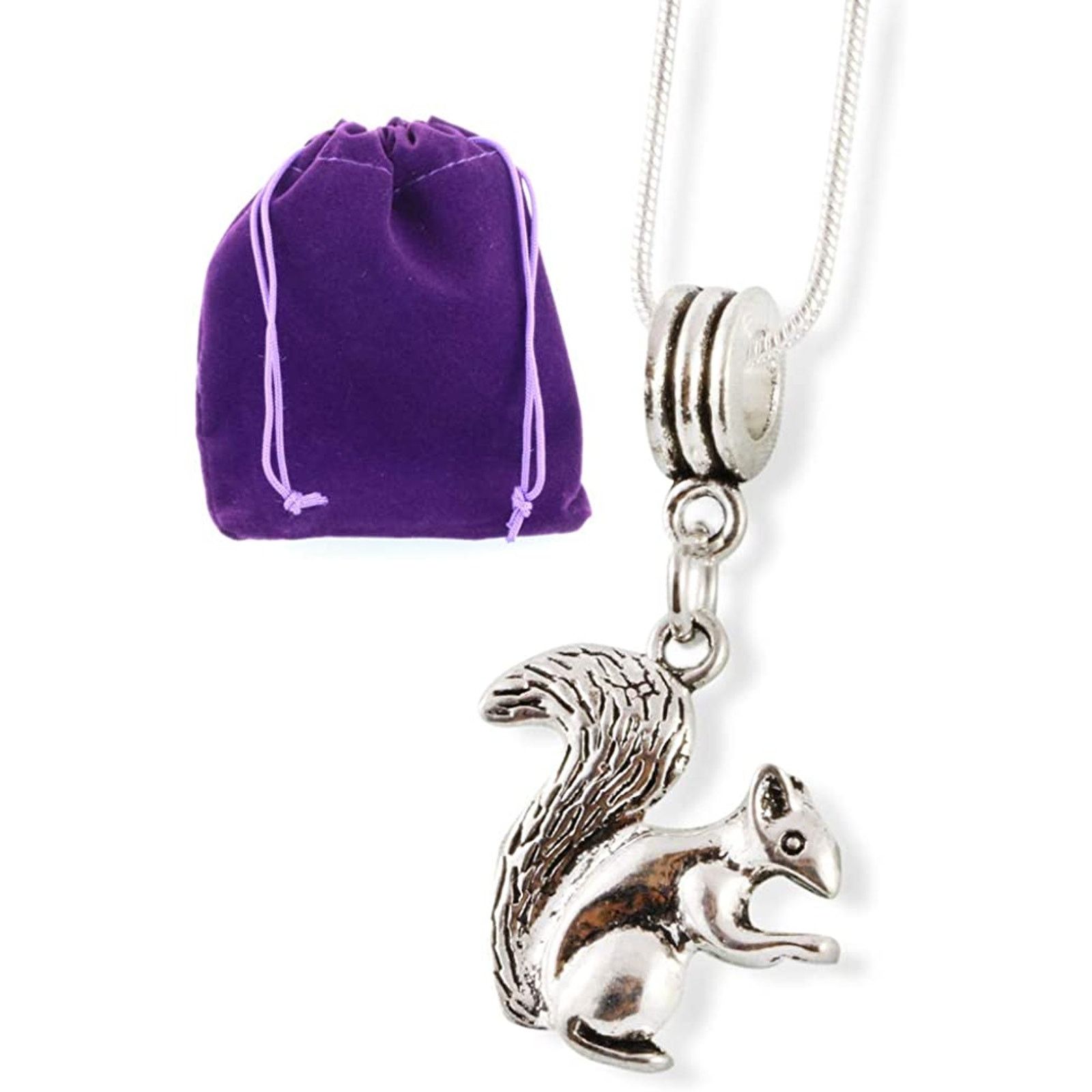 & Other Stories Squirrel Necklace | Stainless Steel Chain Pendant Size ONE SIZE - 1 Thumbnail
