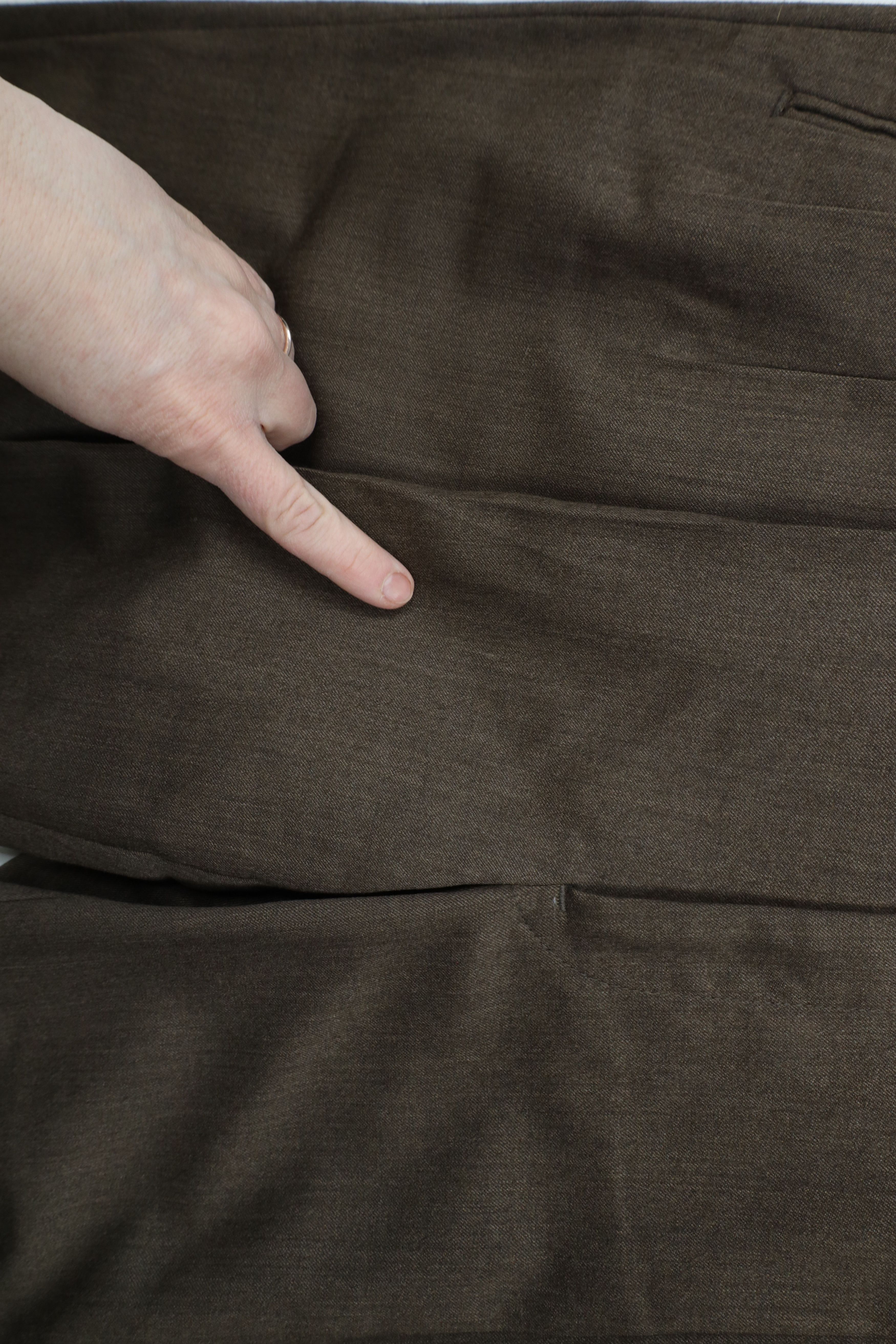 Vintage Vintage 90s Streetwear Cuffed Wide Leg Chino Pants Brown Size US 32 / EU 48 - 7 Thumbnail