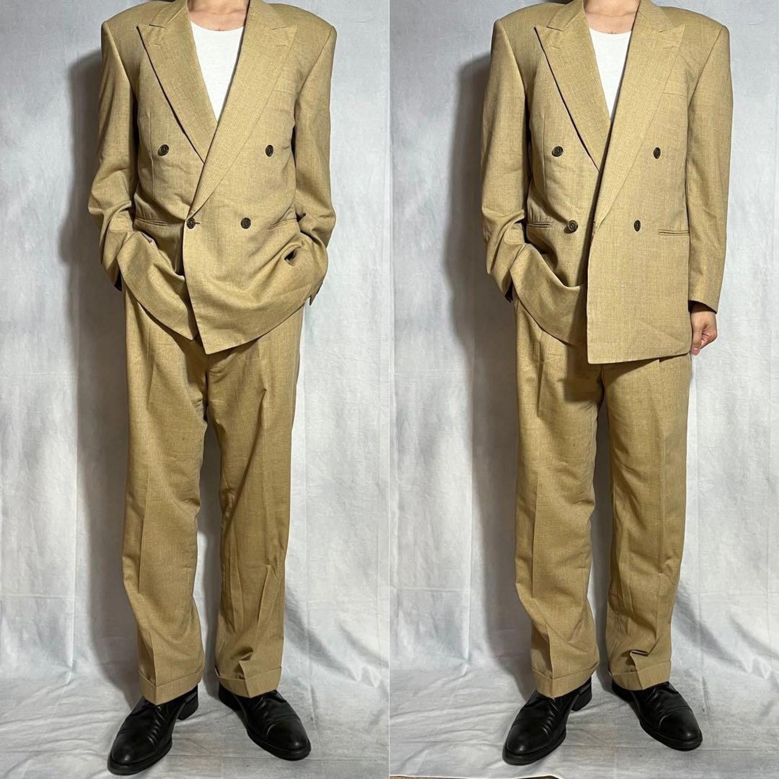 Dior Dior - Double Breasted Suit Beige Size 40R - 1 Thumbnail