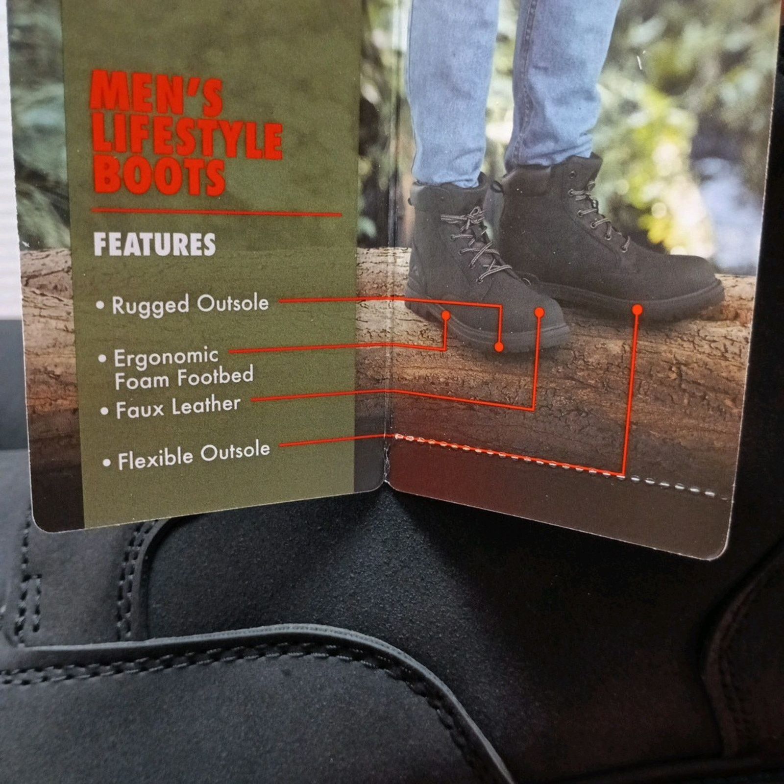 Other Ozark Trail New Size US 13 Men's Boot Troy II Black Hiking Size US 13 / EU 46 - 4 Thumbnail