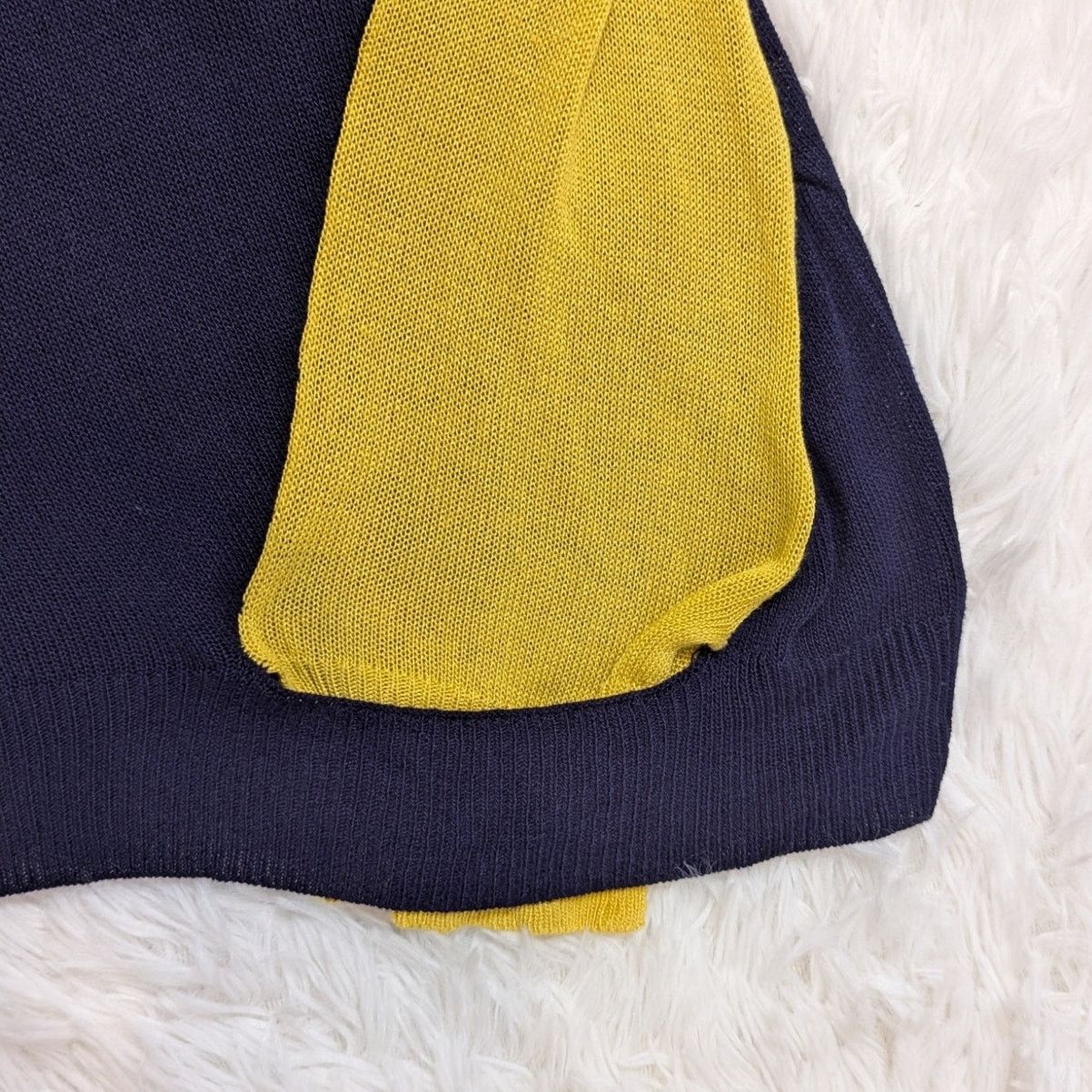 Other Wool Blend Cutout Color Block Deconstructed Sweater Blue Size S / US 4 / IT 40 - 8 Thumbnail