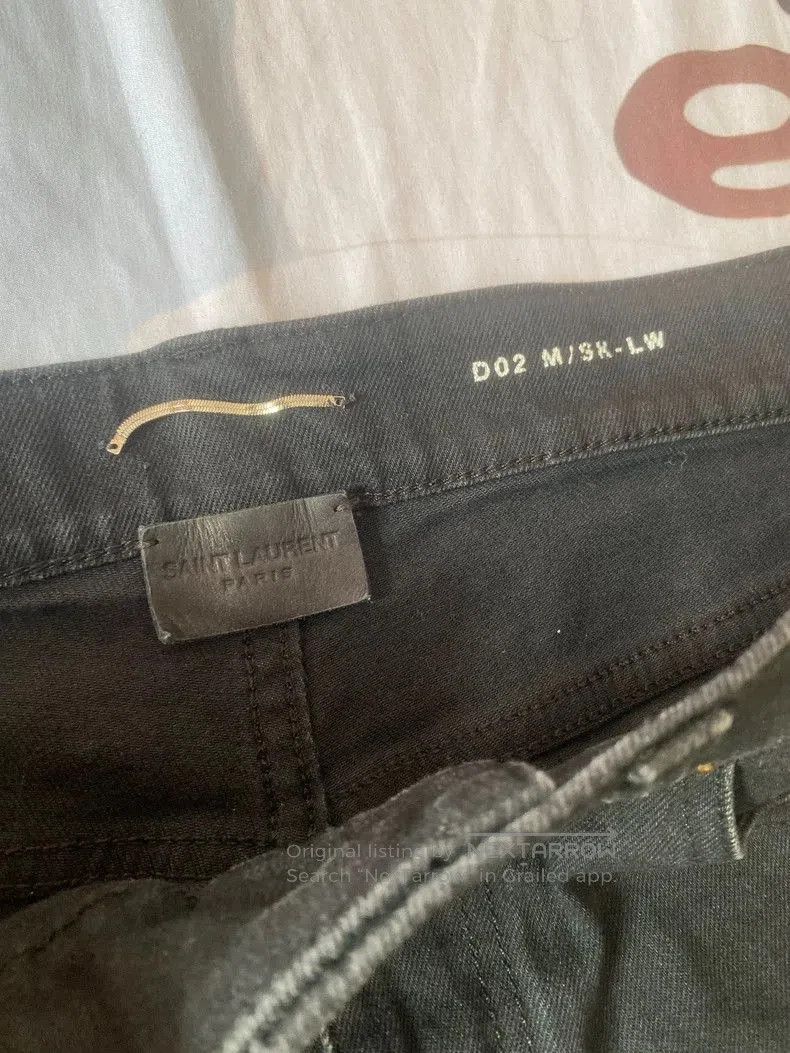 Saint Laurent Paris Saint Laurent Black Basic Jeans. Size US 32 / EU 48 - 2 Thumbnail