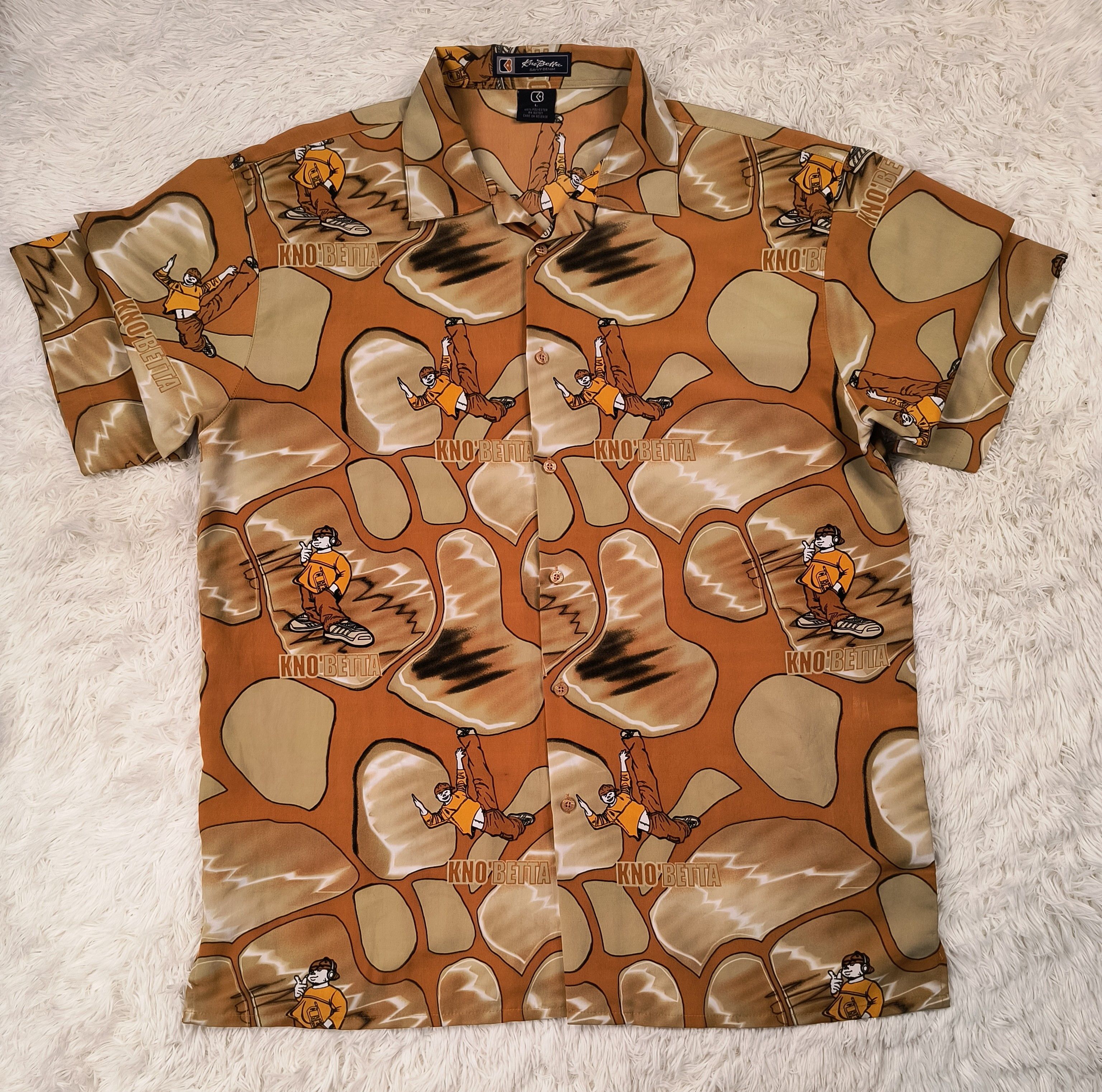 Vintage Vintage KNO betta b-boy 90s button up shirt Size US L / EU 52-54 / 3 - 2 Thumbnail