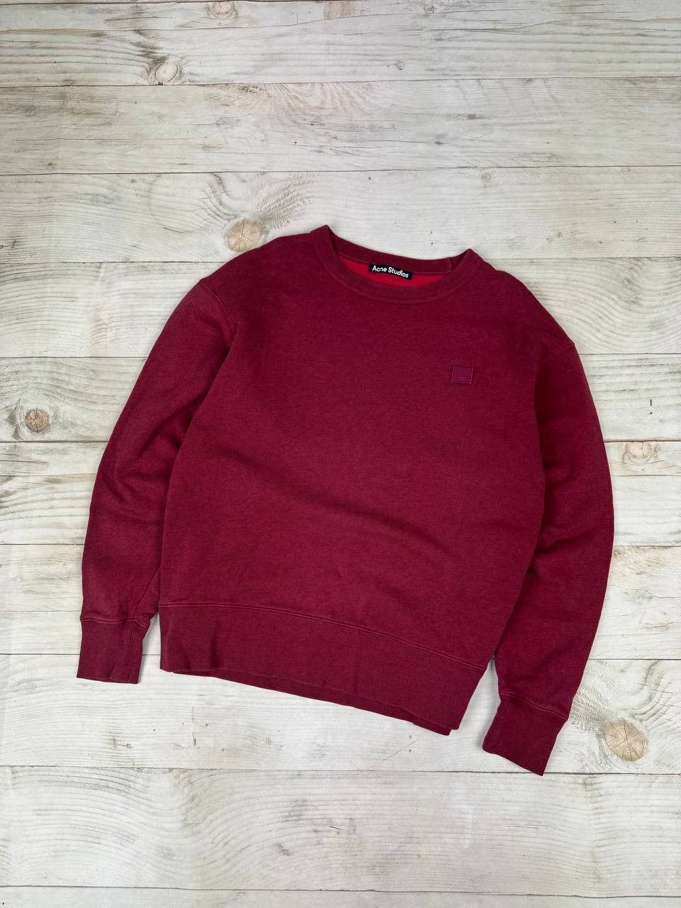 Acne Studios Acne Studios Crew Neck Sweatshirt Oversized Burgundy Size US XS / EU 42 / 0 - 1 Thumbnail