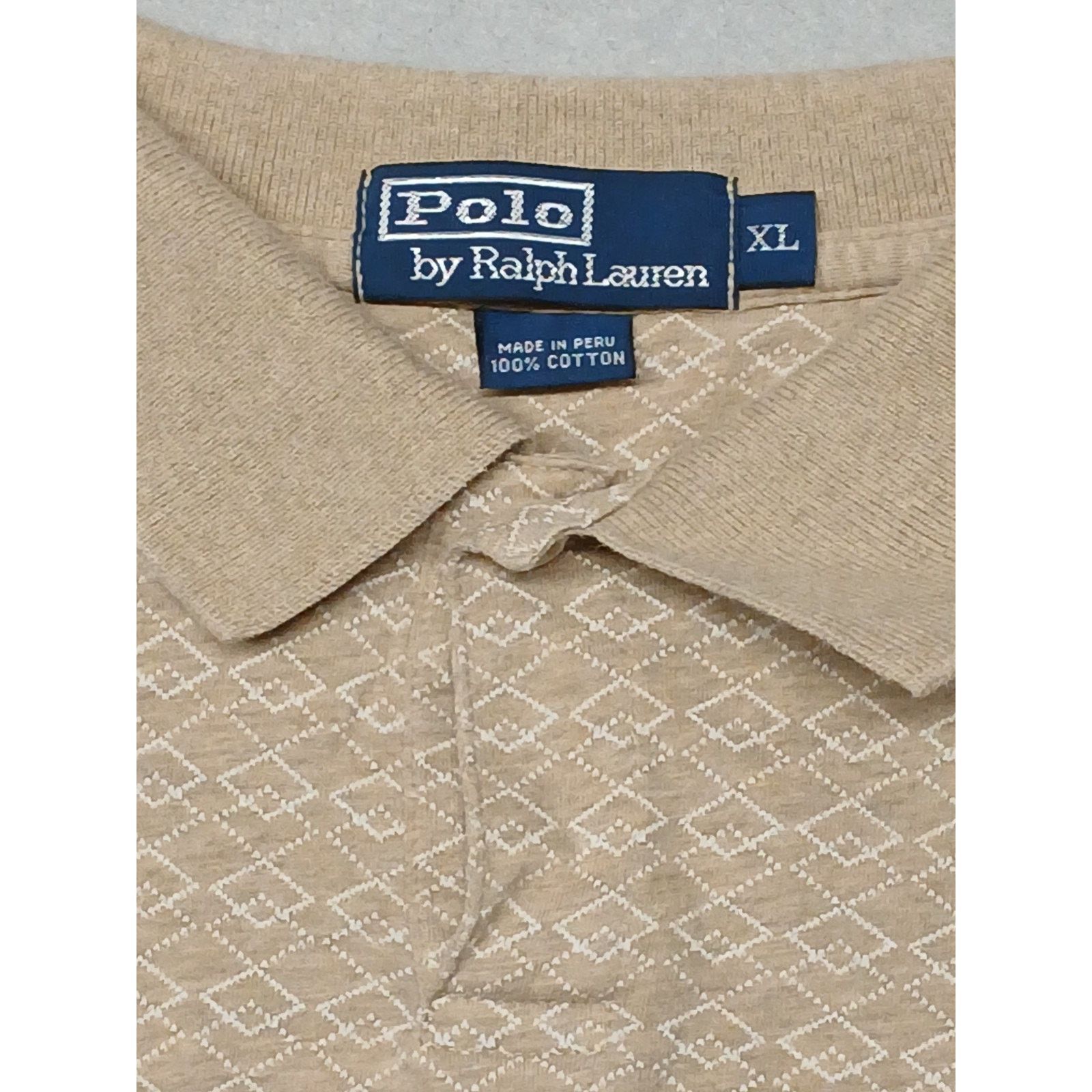 Polo Ralph Lauren Polo Ralph Lauren (XL) Beige Golf Button Shirt Size US XL / EU 56 / 4 - 4 Thumbnail