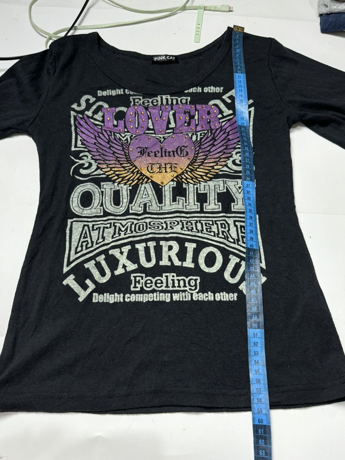 Beauty Beast × Hysteric Glamour × Japanese Brand Gothic style japanese lover wing pink cat long sleeve Size US S / EU 44-46 / 1 - 8 Thumbnail