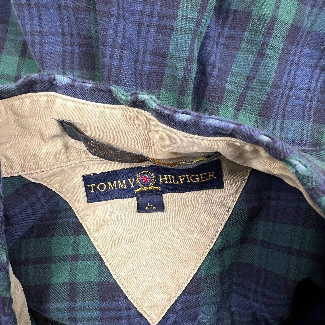 Tommy Hilfiger Tommy Hilfiger Men Large Plaid Button Down Shirt Cotton Y2k Size US L / EU 52-54 / 3 - 7 Thumbnail
