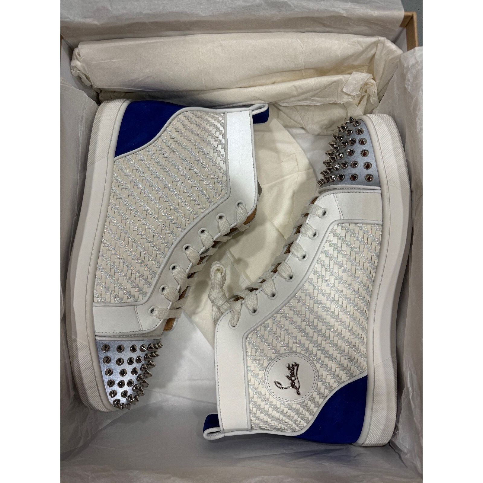 Christian Louboutin Christian Louboutin Lou Spikes Orlato High Top Sneaker Size US 11 / EU 44 - 14 Thumbnail