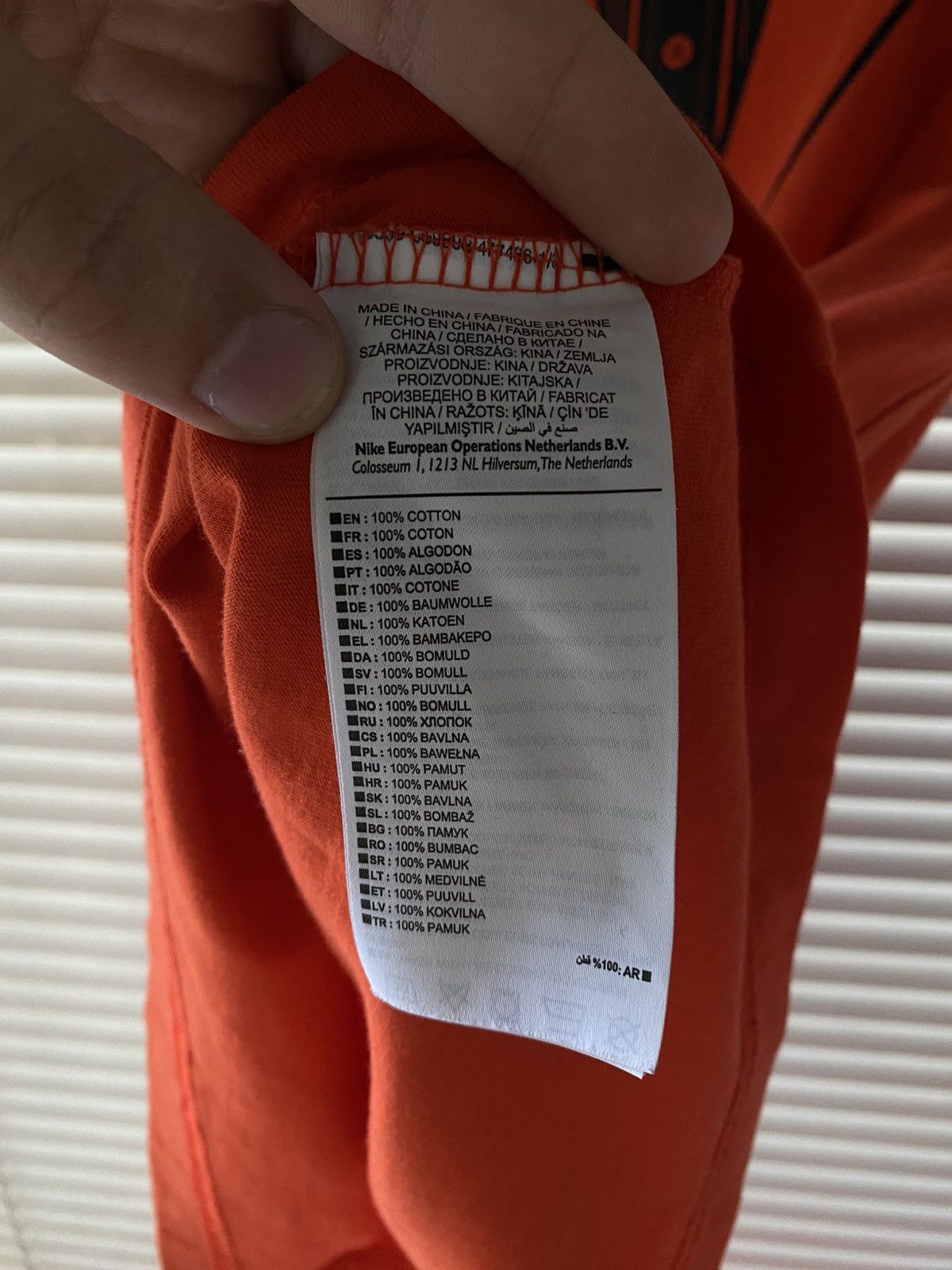 Off-White NIKE X OFF WHITE TUXEDO LOGO ORANGE BALD EAGLE VIRGIL ABLOH Size US M / EU 48-50 / 2 - 4 Thumbnail