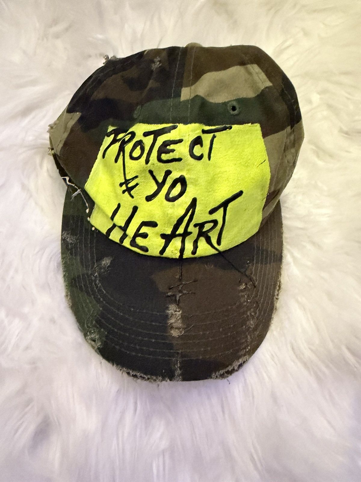 Other 1/1 Hand-Painted "Protect Yo Heart" cap Size ONE SIZE - 1 Thumbnail