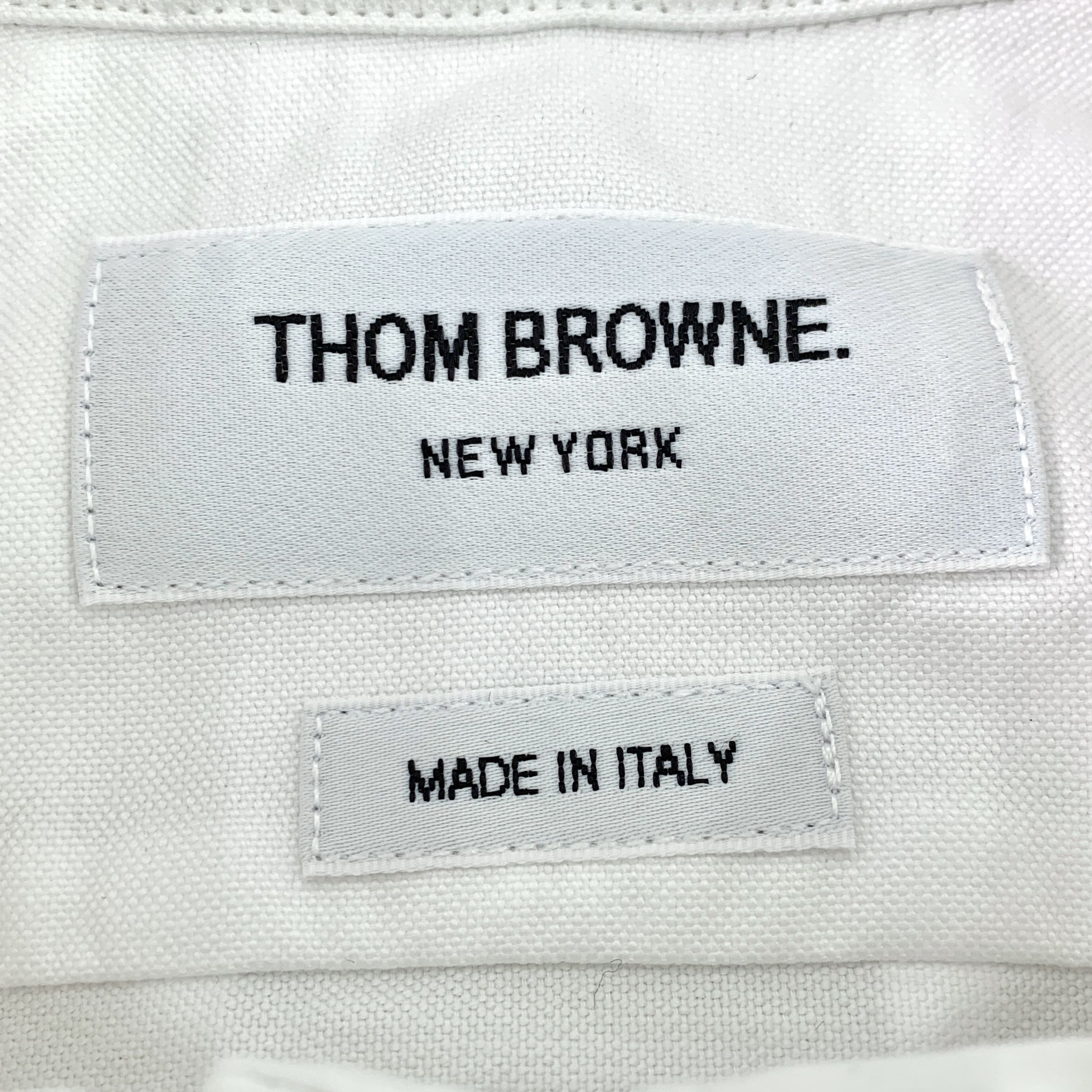 Thom Browne Thom Browne White Cotton Collared Shirt (Size S) Size S / US 4 / IT 40 - 2 Thumbnail