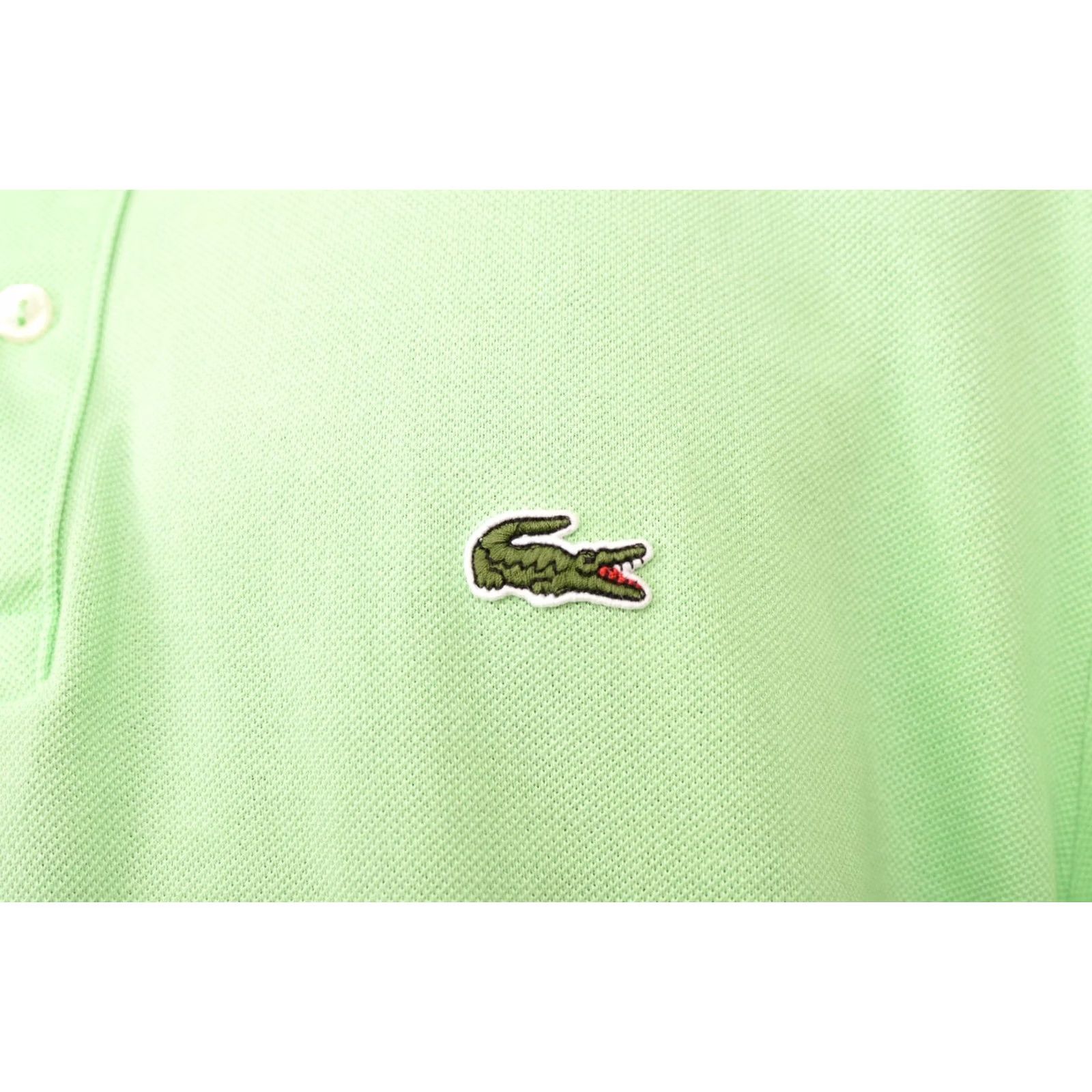 Lacoste DDP Lacoste Slim Fit Light Green Short Sleeve Polo Shirt PH4012 3XL XXXL Men Polo Shirt Green Slim Fit Size US XXL / EU 58 / 5 - 3 Thumbnail