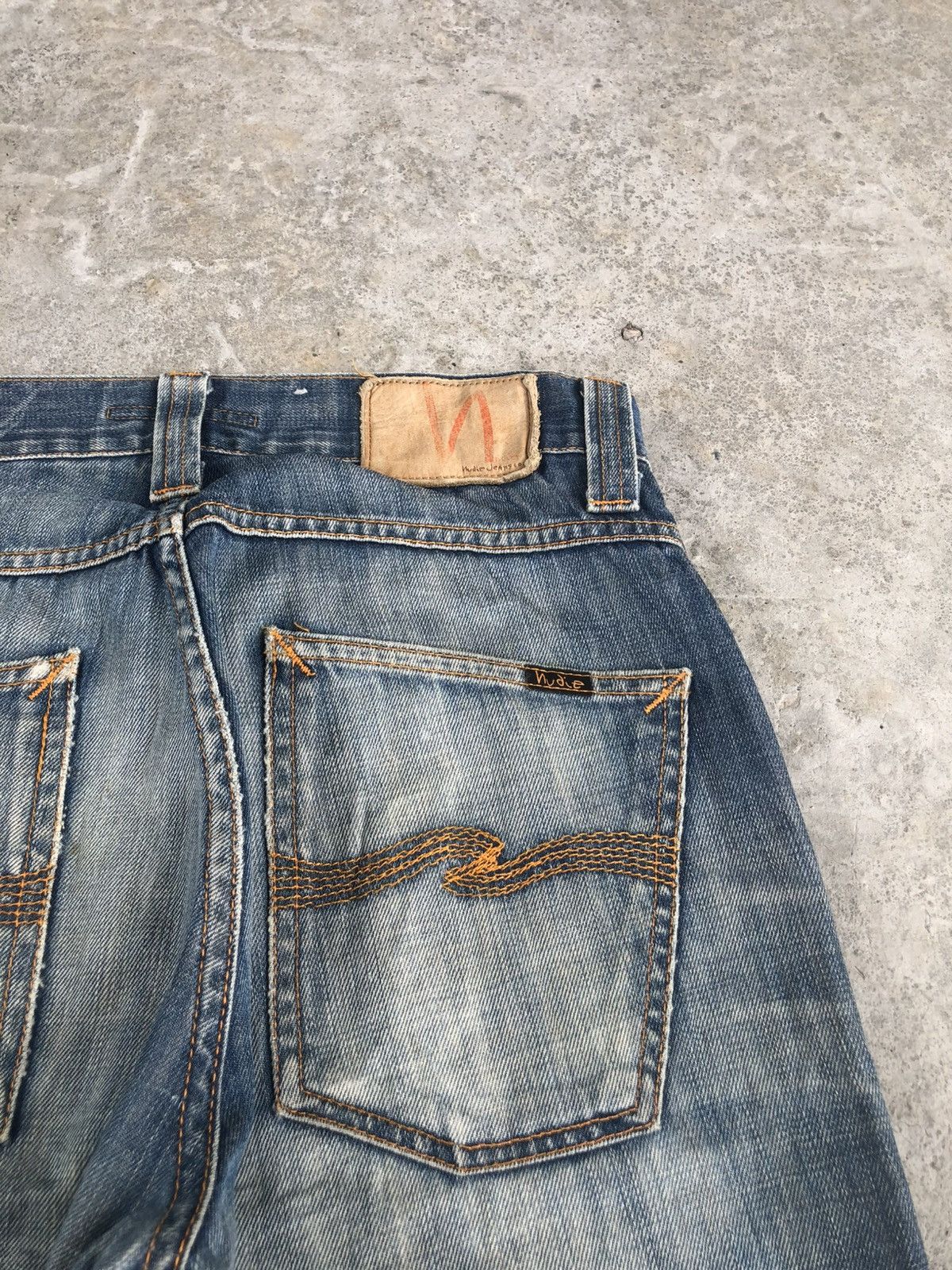 Nudie Jeans Nudie Distressed Jeans Mud Wash Size US 30 / EU 46 - 15 Thumbnail