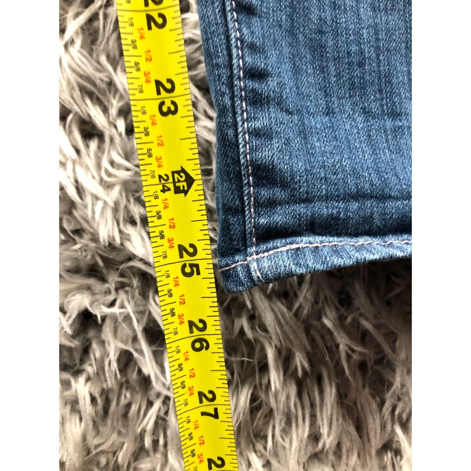 Gap Gap Jeans Skinny Roll Up Size 10 Womens Mid Rise Medium Wash Blue Denim Size 32" / US 10 / IT 46 - 3 Thumbnail