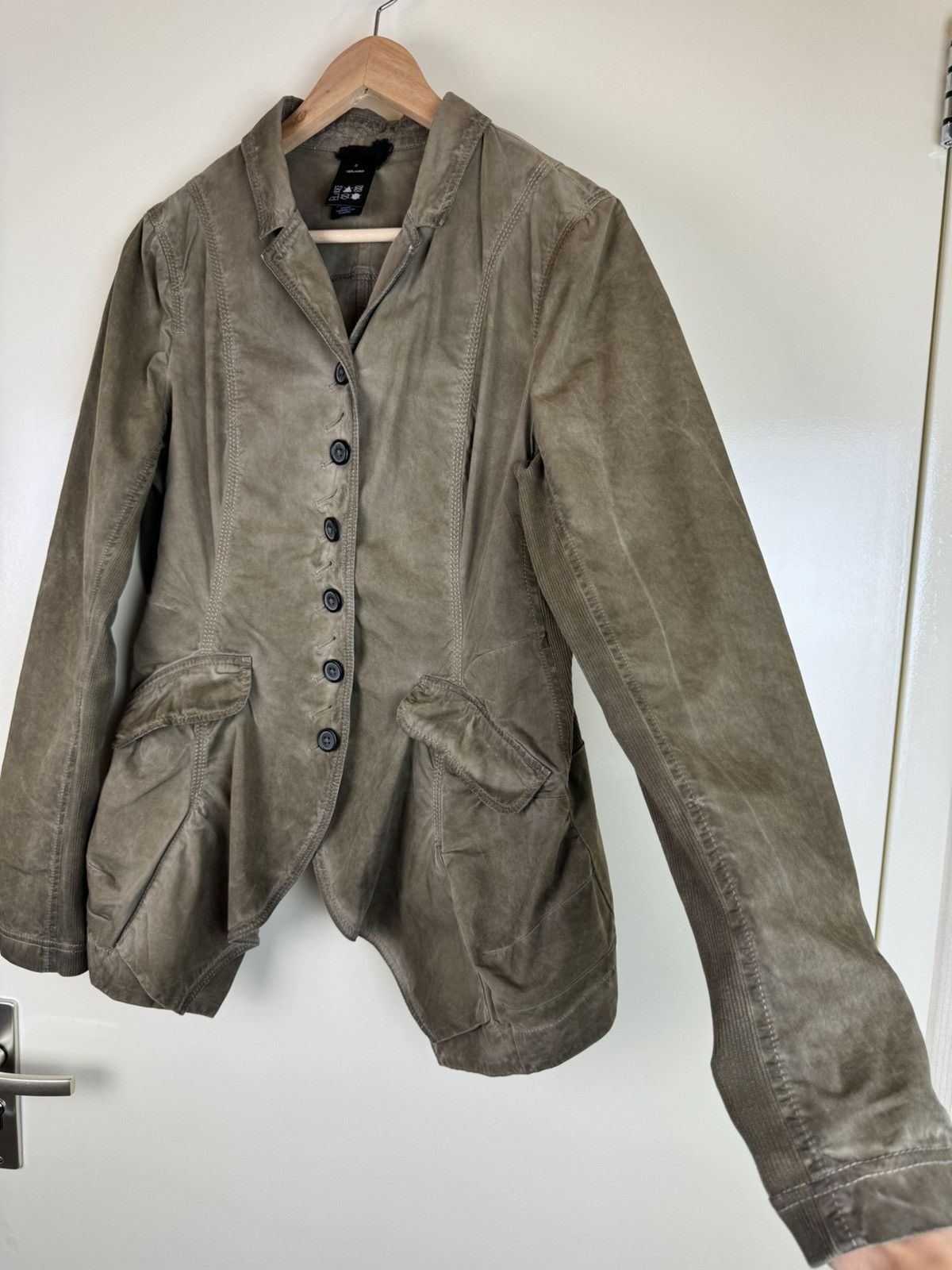 Rundholz Rundholz asymmetric tulip jacket cotton blazer khaki brown S Size S / US 4 / IT 40 - 10 Thumbnail