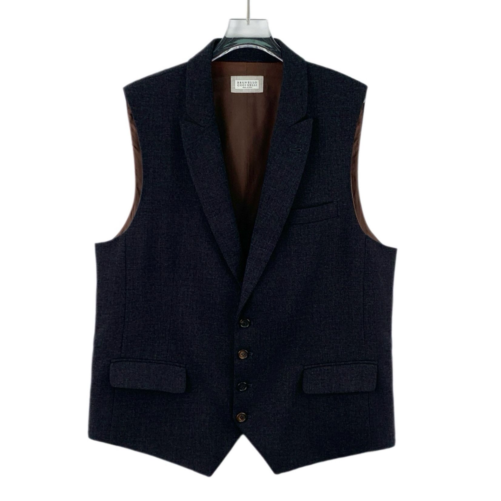 Brunello Cucinelli Brunello Cucinelli Wool Suit Vest Black (XL) Size US XL / EU 56 / 4 - 1 Thumbnail