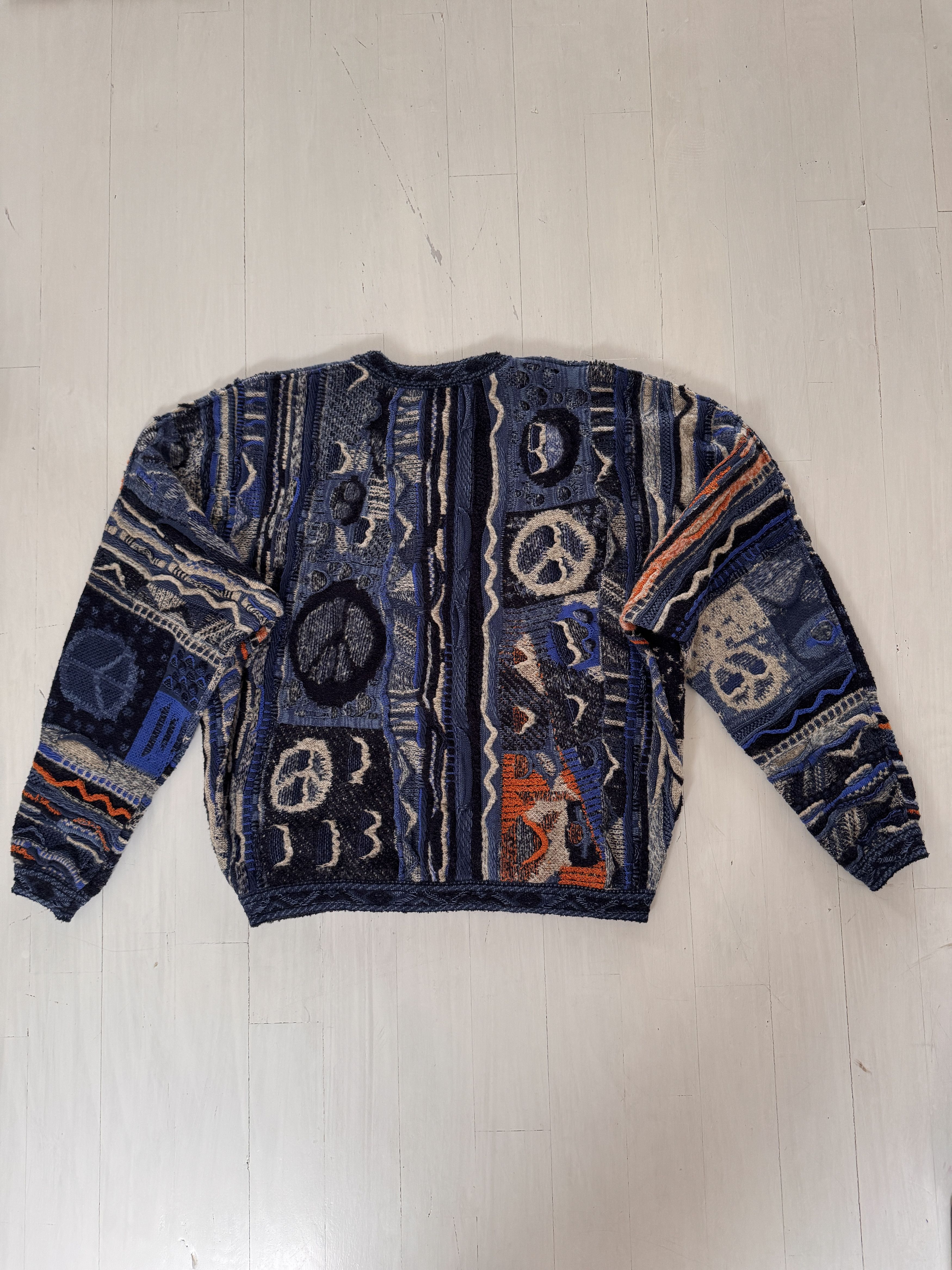 Kapital Kapital 7G Boro Gaudy Knit Sweater Size US L / EU 52-54 / 3 - 7 Thumbnail