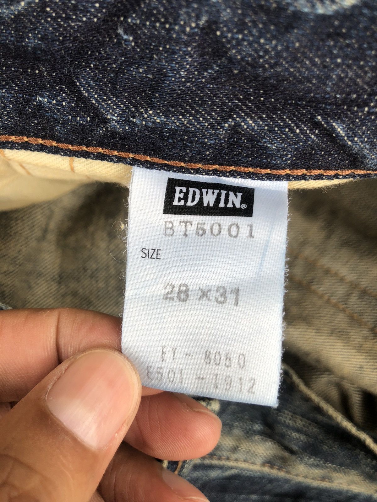 If Six Was Nine Japanese Edwin 503 Flared Jeans Bootcut Distressed Jeans Size US 31 - 15 Thumbnail