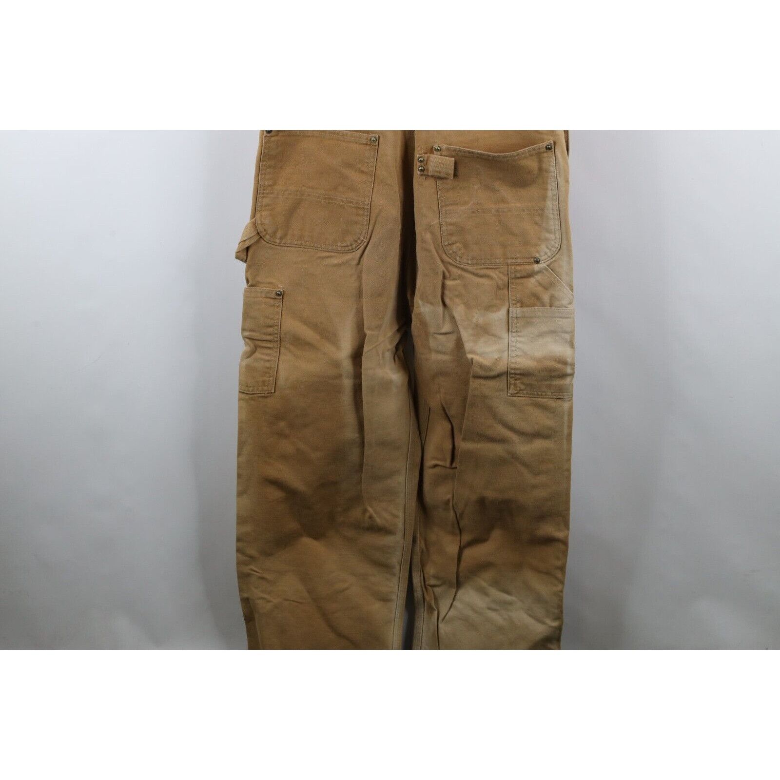 Carhartt × Vintage Vintage 90s Carhartt Distressed Double Knee Canvas Overalls Size US 34 / EU 50 - 16 Thumbnail
