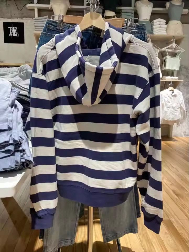 Japanese Brand Striped Patchwork Zip-up Hoodie Size US M / EU 48-50 / 2 - 2 Thumbnail