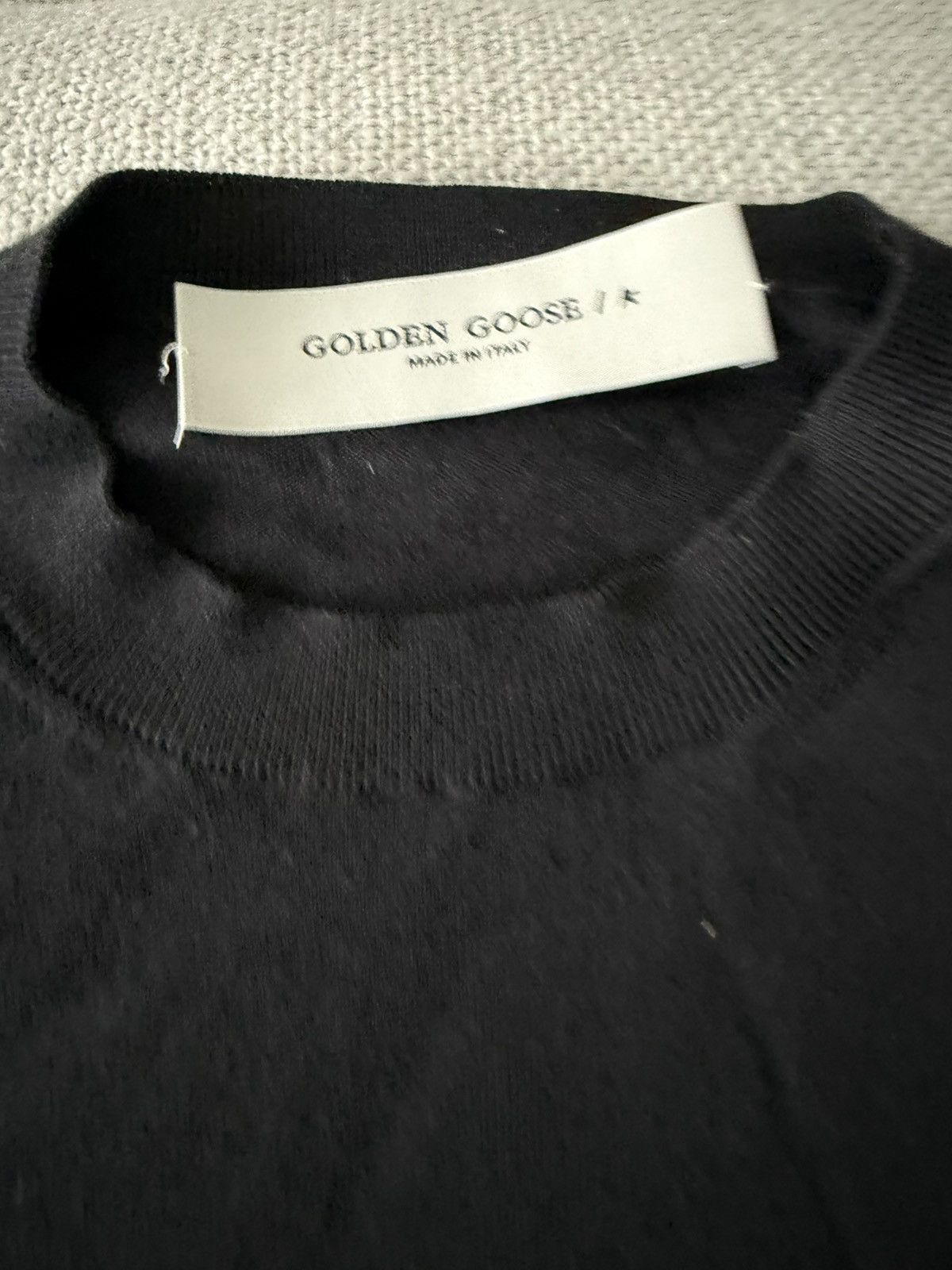 Golden Goose Golden Goose Distressed Crewneck Sweater — Black Size US M / EU 48-50 / 2 - 3 Thumbnail