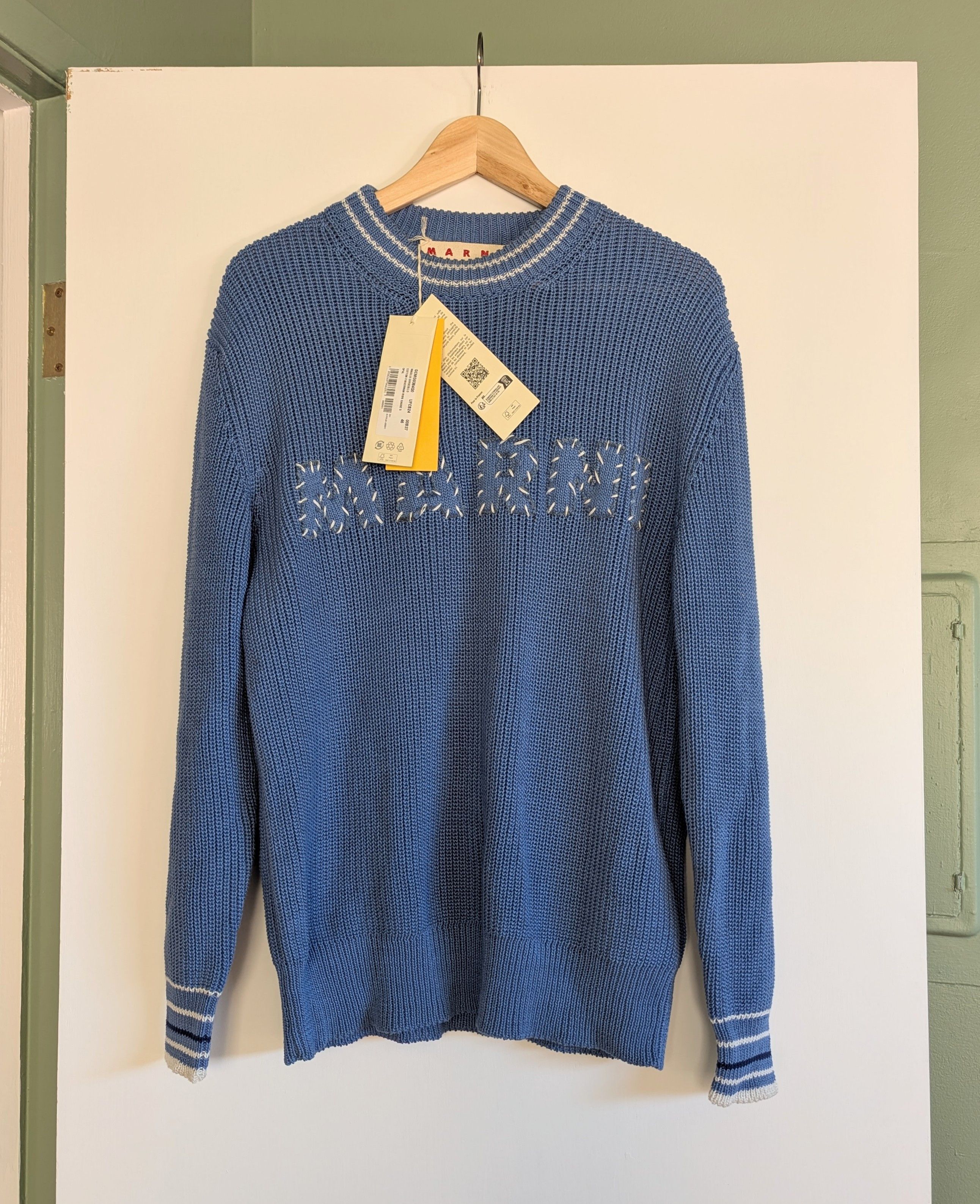 Marni AUTH MARNI SWEATER Pullover Jumper Size 46 Blue MSRP $1,071 Size US S / EU 44-46 / 1 - 4 Thumbnail