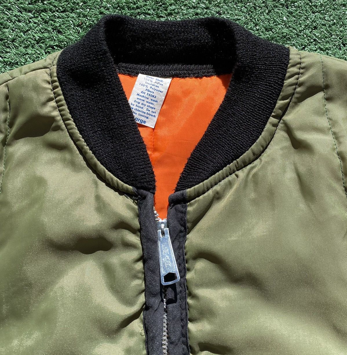 Vintage Vintage 70’s Olive Green Orange Interior Vest Men’s Large Size US L / EU 52-54 / 3 - 2 Thumbnail