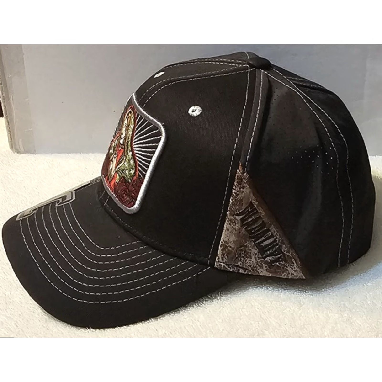 Vintage GUADALUPE VIRGIN MARY ROSE PRAY FLOWER RELIGIOUS SNAPBACK BASEBALL CAP #2 Size ONE SIZE - 2 Thumbnail