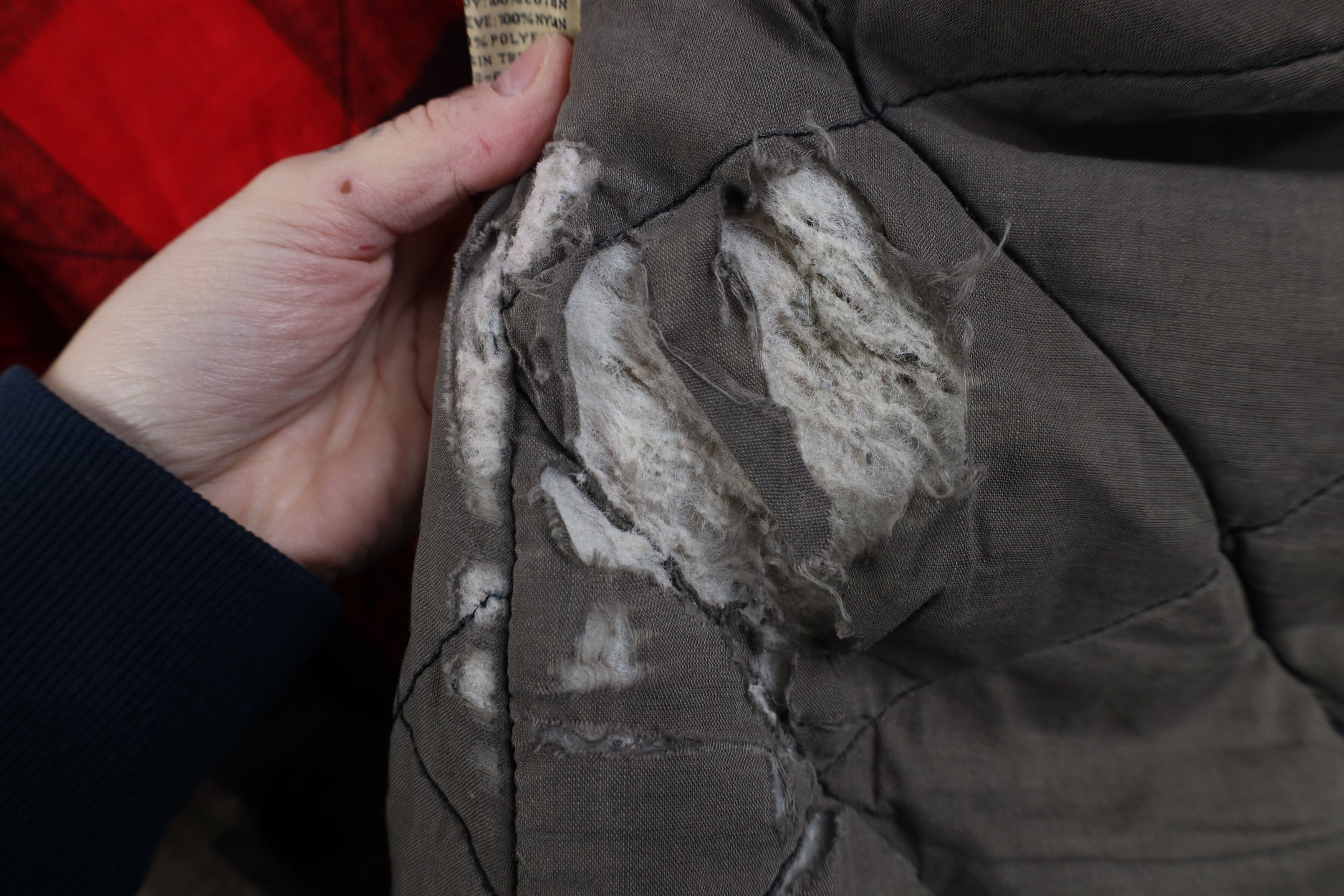 Vintage Vintage 90s Streetwear Flannel Lined Canvas Parka Jacket Size US L / EU 52-54 / 3 - 14 Thumbnail