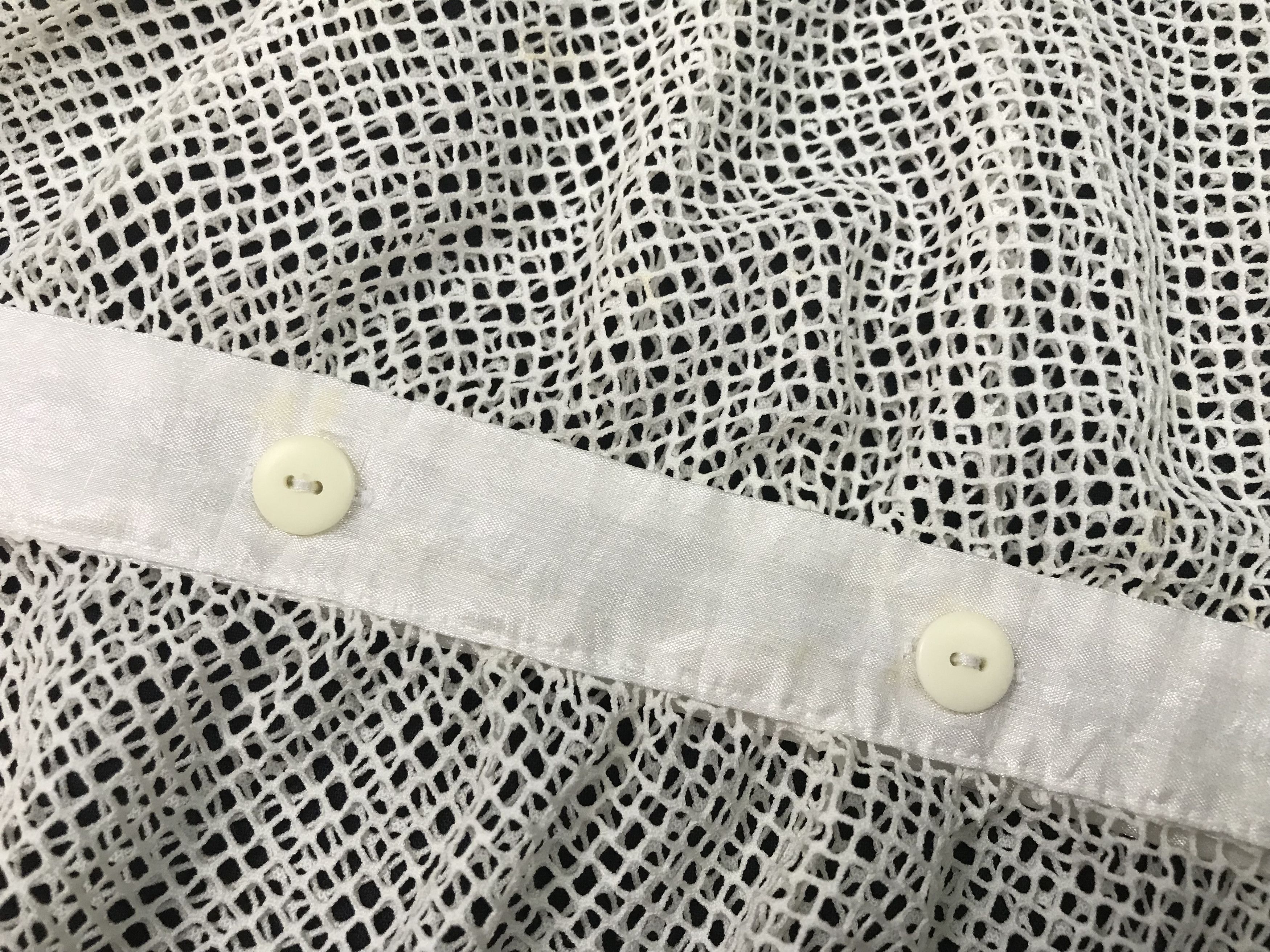 Japanese Brand (S146) Via Faburrica White See Through Sleeveless 42 Size S / US 4 / IT 40 - 6 Thumbnail