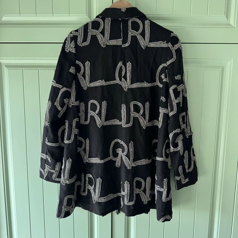 Other Comme Des Garcons Black letter blazer Size S / US 4 / IT 40 - 2 Thumbnail