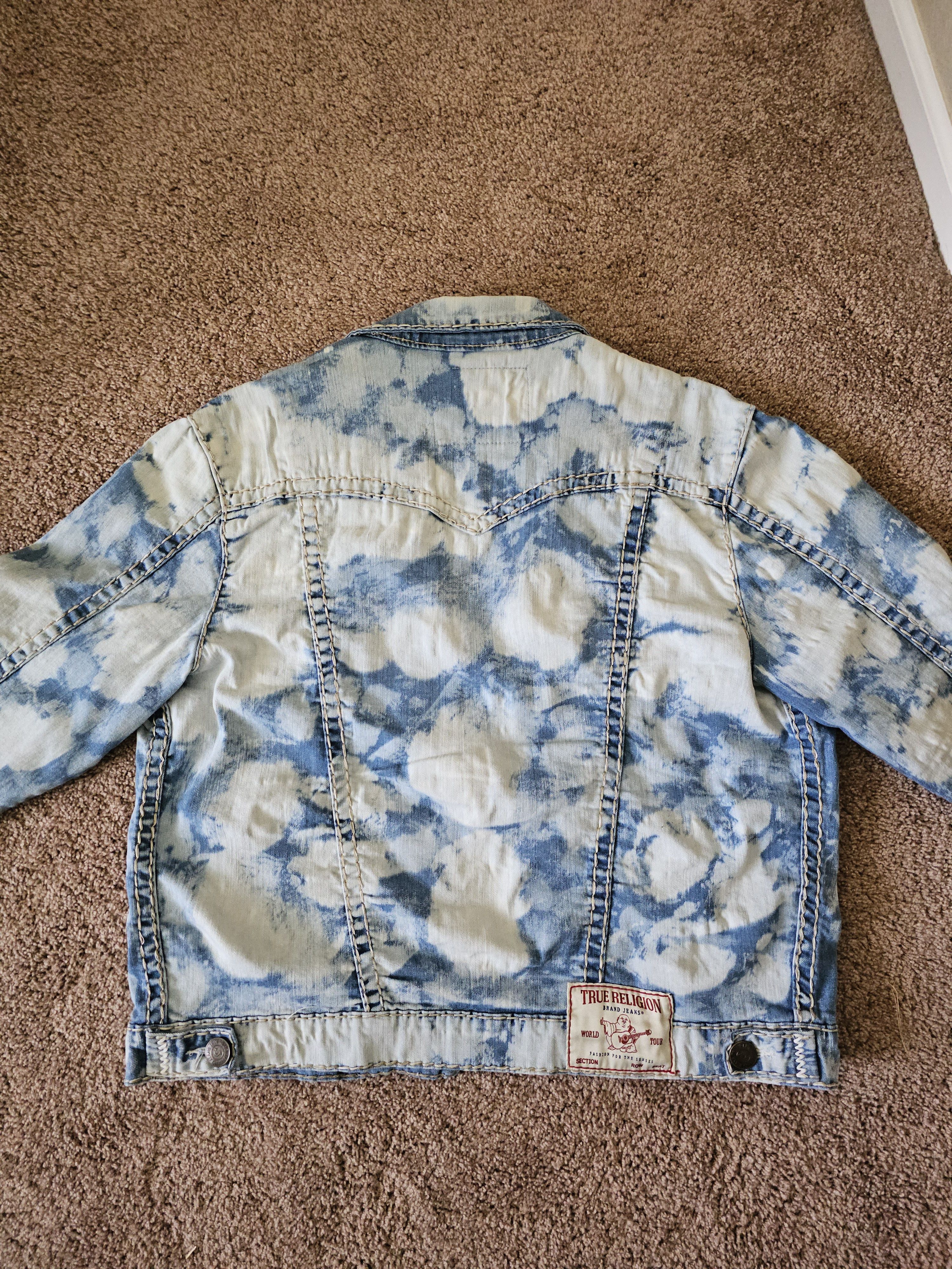 True Religion Blue Cloud Denim Jacket Size US XL / EU 56 / 4 - 2 Thumbnail