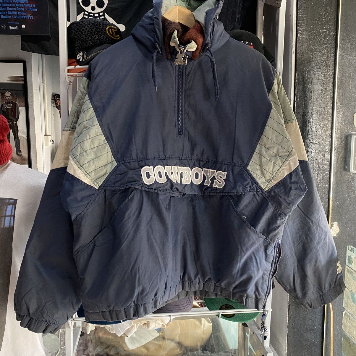 NFL × Starter × Vintage Vintage Dallas Cowboys Oversized Jacket Bombers Hoodies Size US M / EU 48-50 / 2 - 4 Thumbnail