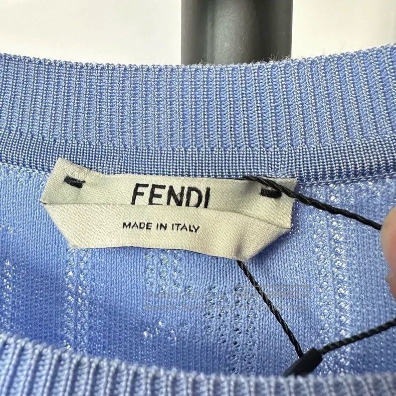 Fendi Fendi Double F logo print knitted short sleeve Size XS / US 0-2 / IT 36-38 - 5 Thumbnail
