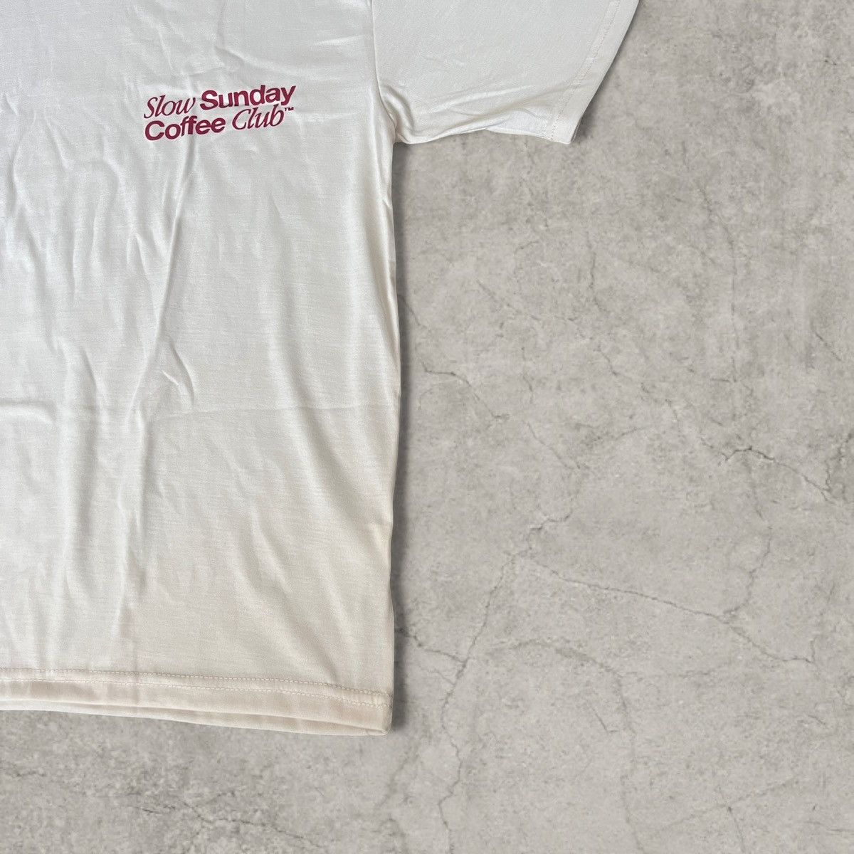 Japanese Brand Vintage style tshirt in cream, Sunday Coffee Club. Size L Size US M / EU 48-50 / 2 - 3 Thumbnail