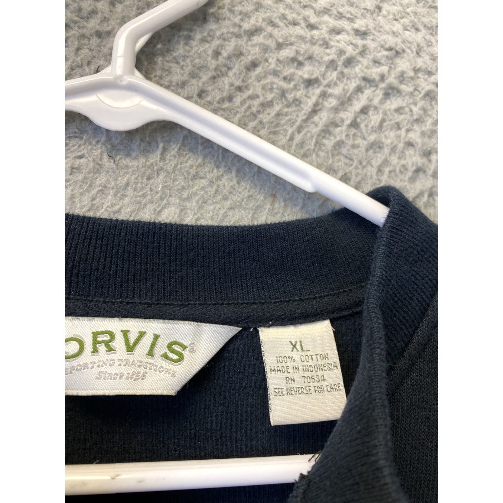 Orvis Orvis Sweater Mens XL 1/4 Zip Long Sleeve Black Cashmere Blend Casual 1029 Mens Size US XL / EU 56 / 4 - 4 Thumbnail