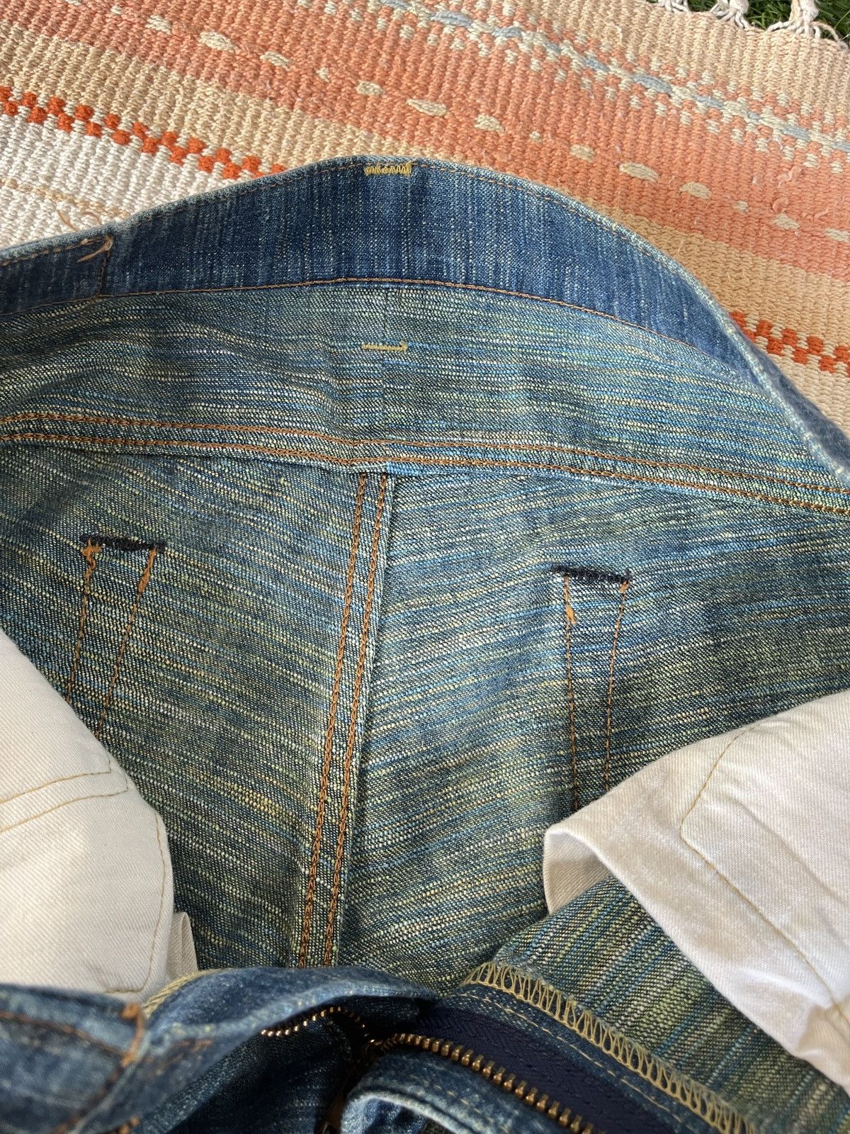 Edwin Rare‼️Vintage 90s🔥EDWIN🔥13oz Grand Blue Selvedge Denim Size US 33 - 17 Thumbnail