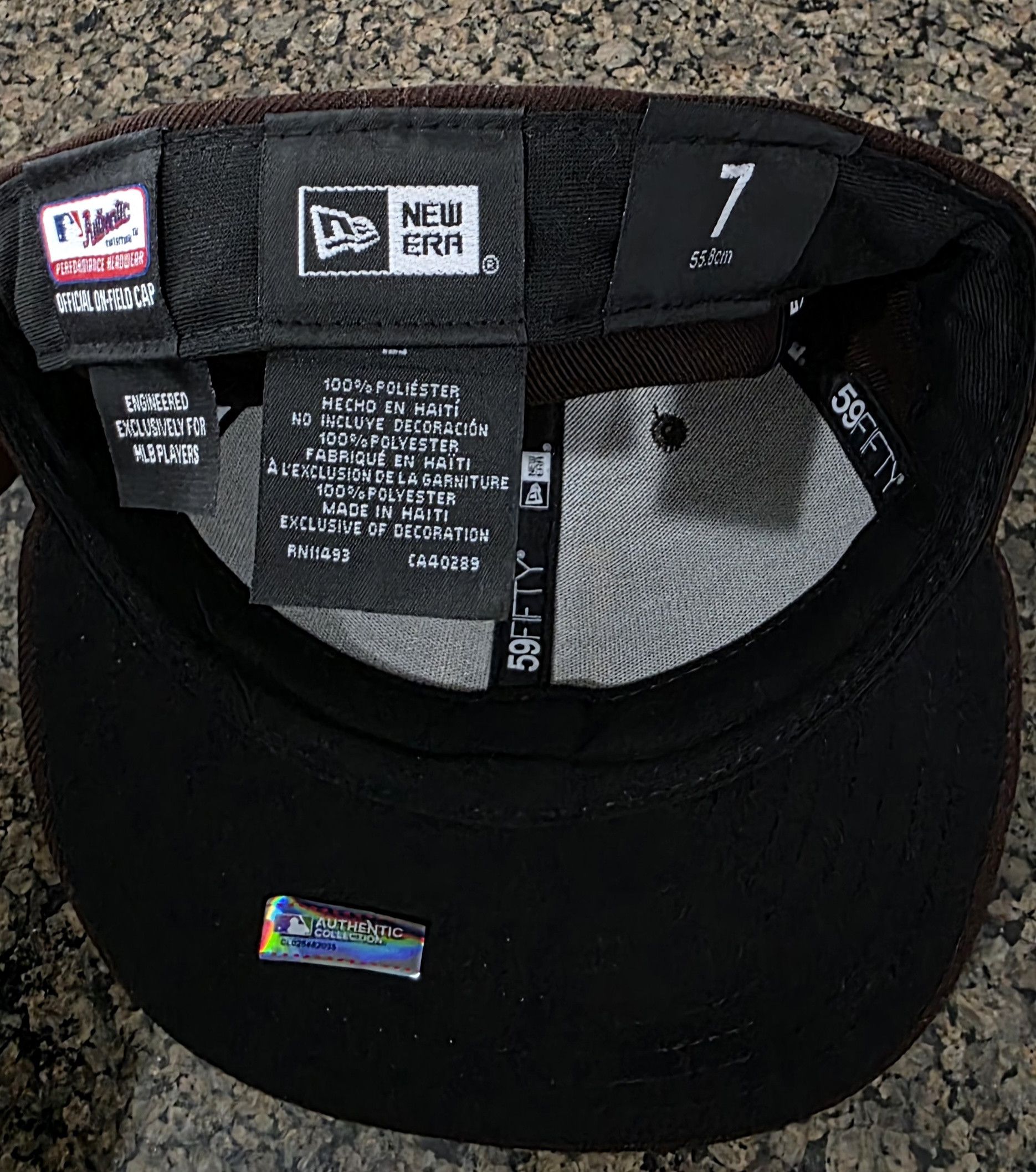 New Era San Diego Padres New Era MLB 9FIFTY Cap Hat SZ 7 Brown Size ONE SIZE - 7 Thumbnail