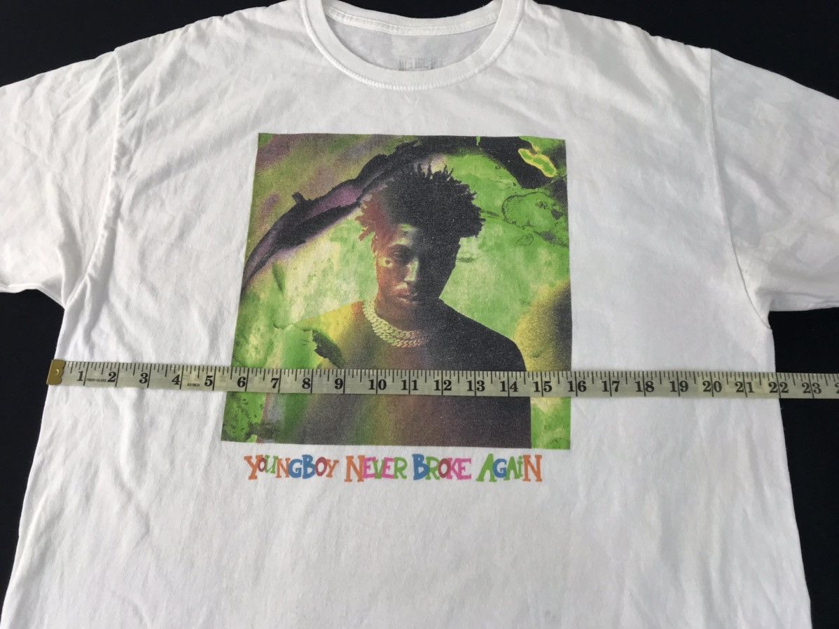 Rap Tees NBA Youngboy Never Broke Again American Rapper Box Logo Size US L / EU 52-54 / 3 - 6 Thumbnail