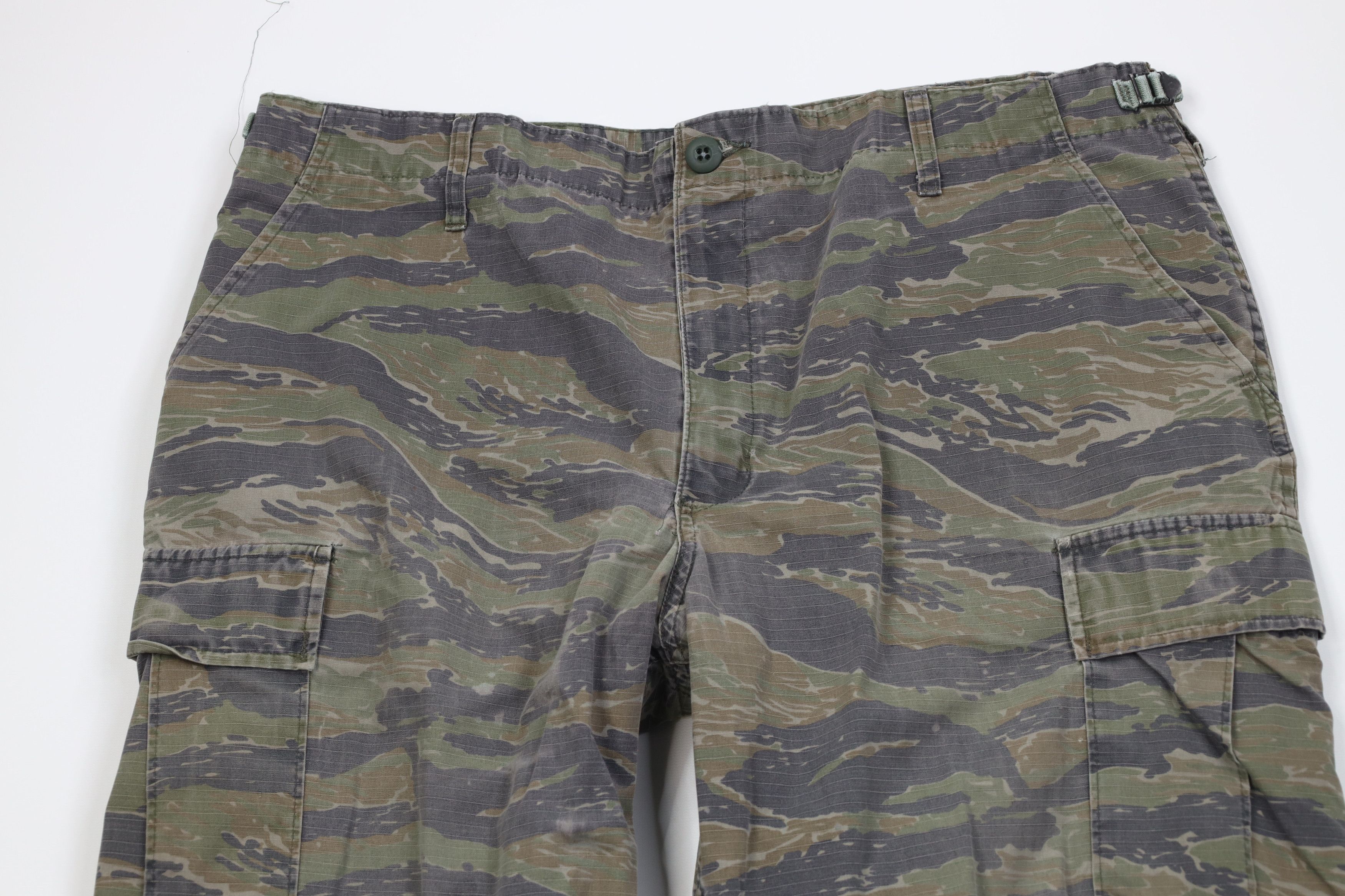 Vintage Vintage Y2K Double Knee Tiger Stripe Camouflage Cargo Pants Size US 36 / EU 52 - 2 Thumbnail