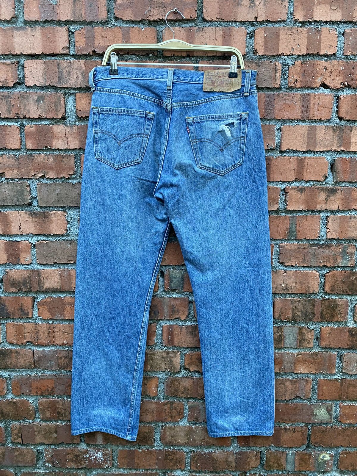 Levi's Vintage Clothing W34x30 Vintage levi's 501 made in USA distressed Size US 34 / EU 50 - 2 Thumbnail
